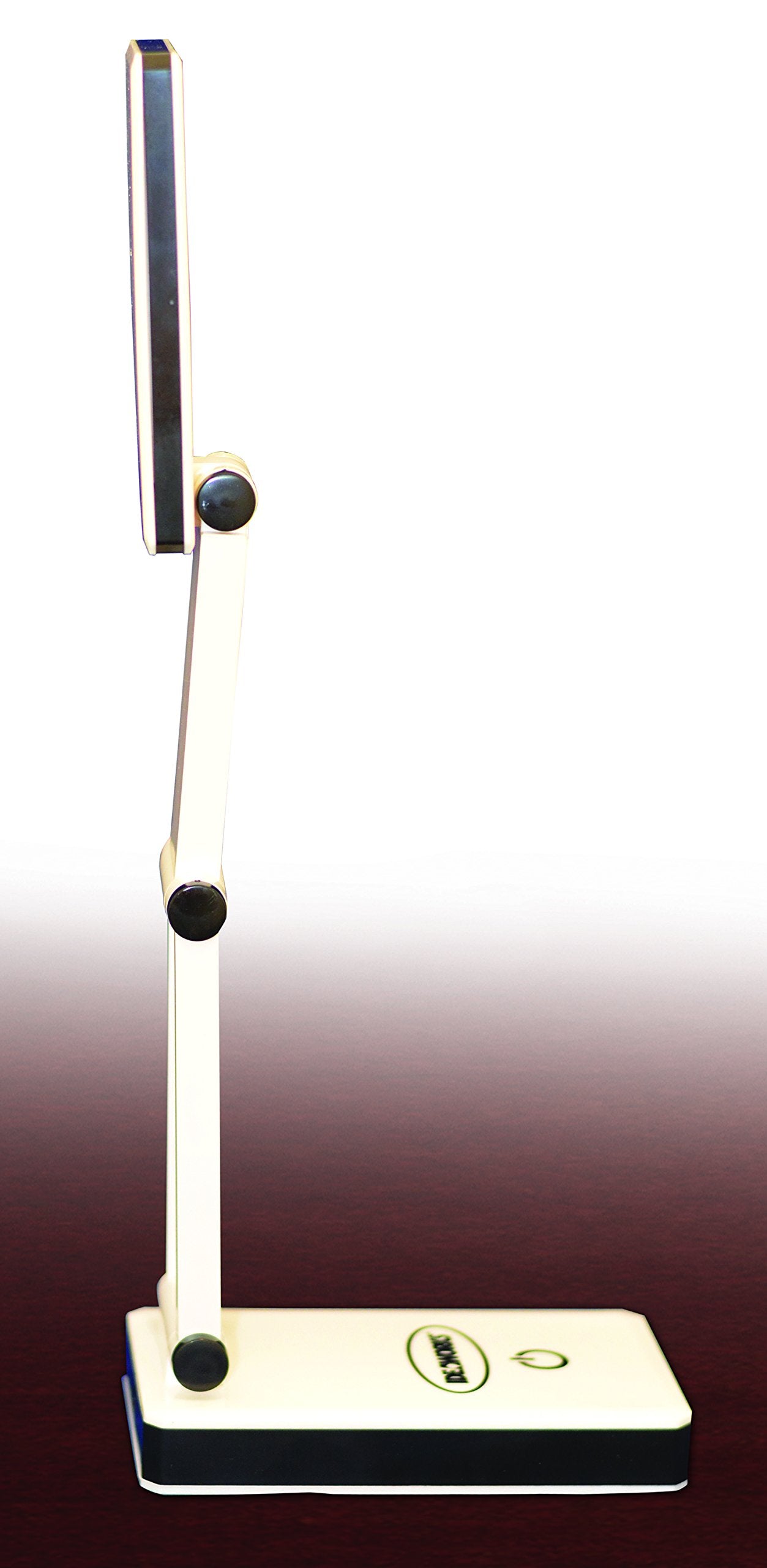 IdeaWorks LED Desk Lamp - Collapsible, Portable, White, Multi-Function, Model JB6921, Made of Acrylonitrile Butadiene Styrene