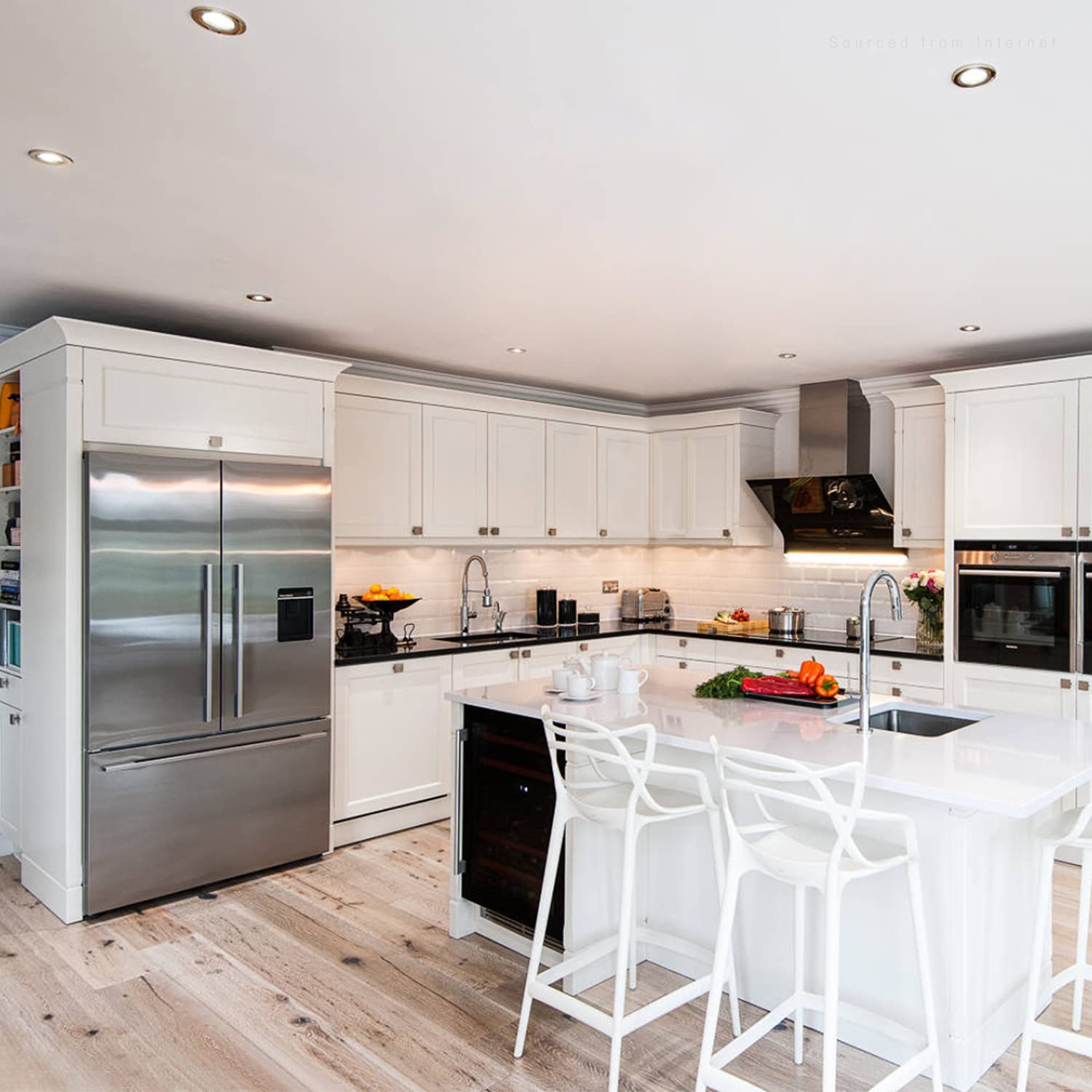 Torchstar 4 Inch Stylish Decor Recessed Light Trim, Metal Step Baffle Trim, Fit Halo/Juno Remodel Recessed Housing, 4 Inch Can L