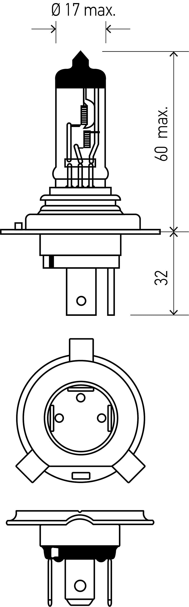 Hella 9003 2.0TB High Performance Bulb, 12V, 60/55W, 2 Pack, HP2.0 - Ideal for Enhanced Visibility