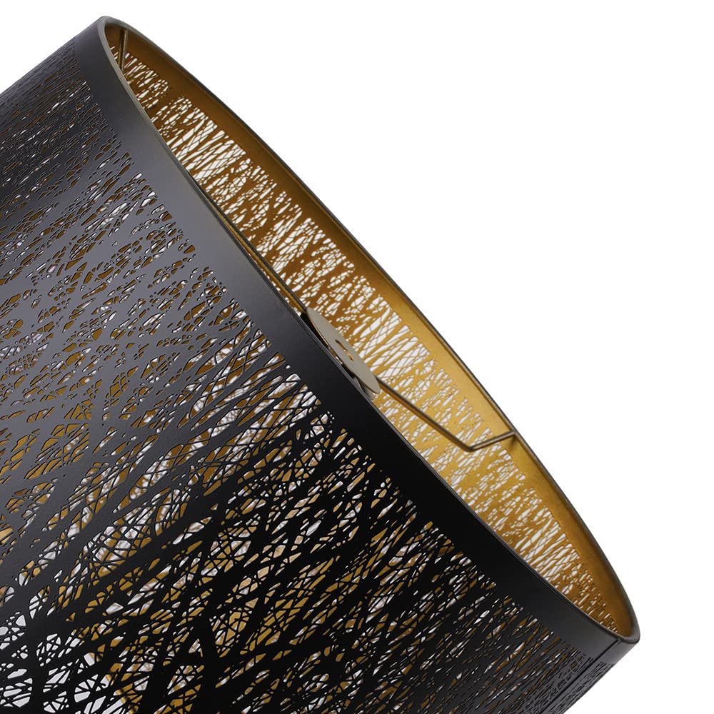 Metal Etching Process Large Lamp Shades, Alucset Drum Big Lampshades For Table Lamp And Floor Light, Sky Stars Design, 12X14X10