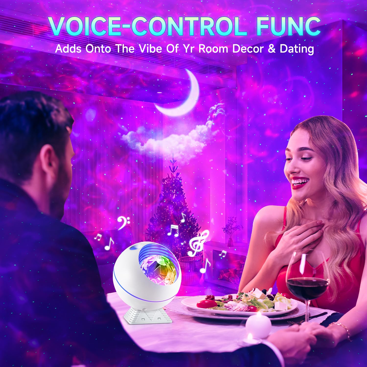 ?Gift Package & Birthday Gift?Stars+Moon 15 Colors/240 Lighting Modes Galaxy Projector Star Projector,Galaxy Lights For Bedroom,