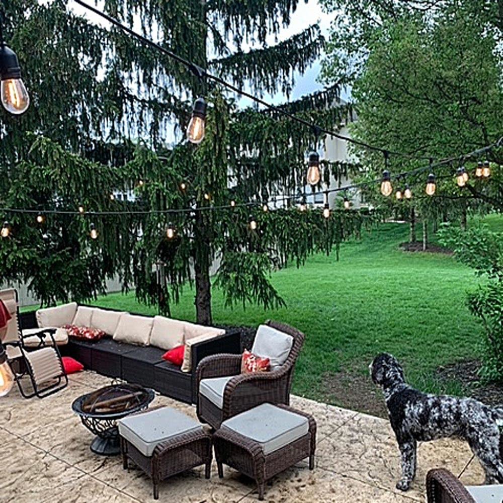 Novelty Lights S14 LED String Light Replacement Bulbs, 25 Pack, Shatterproof Plastic, E26 Base, Warm White, 30,000-Hour Lifespan