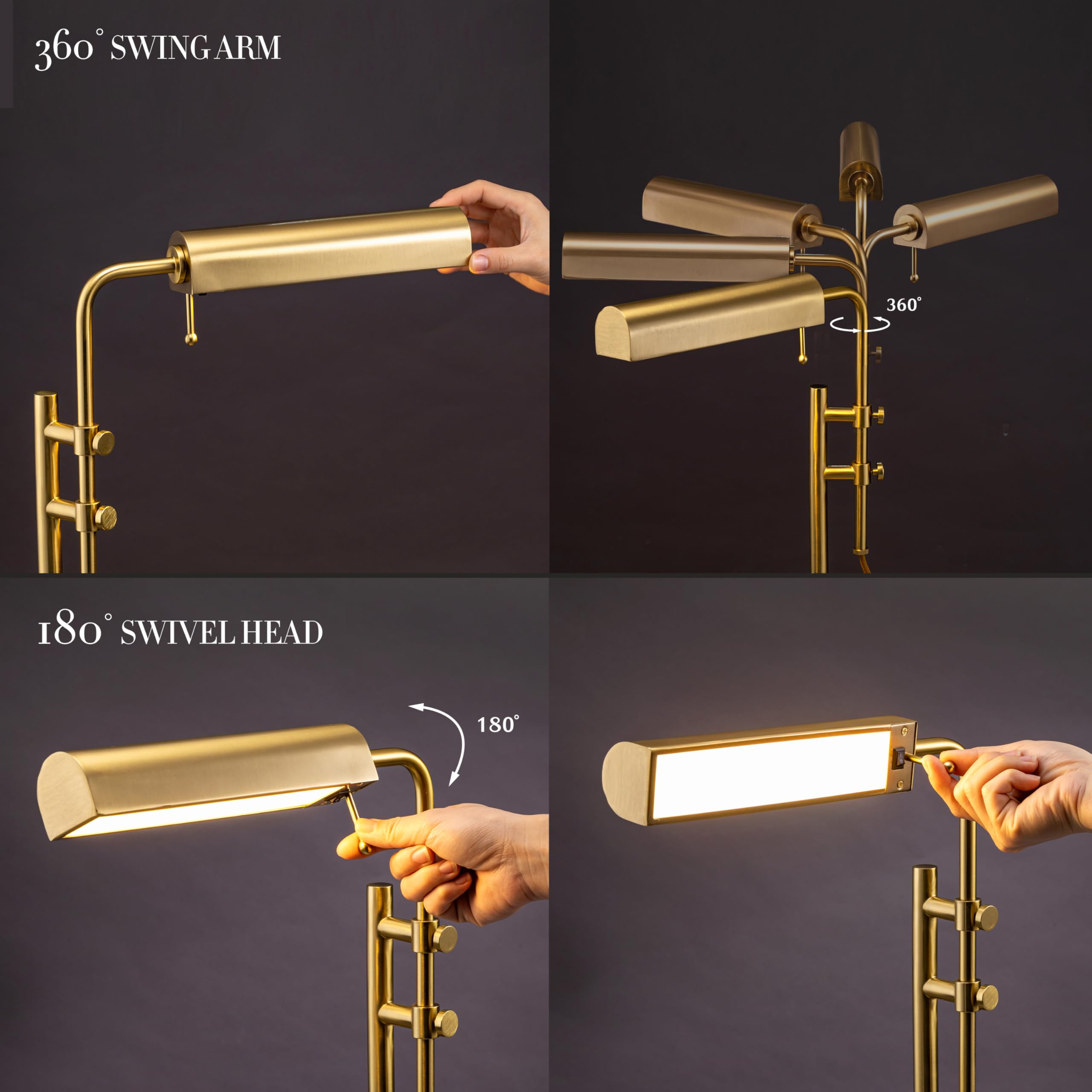 O'Bright Aurora - Led Pharmacy Desk Lamp (Gold)