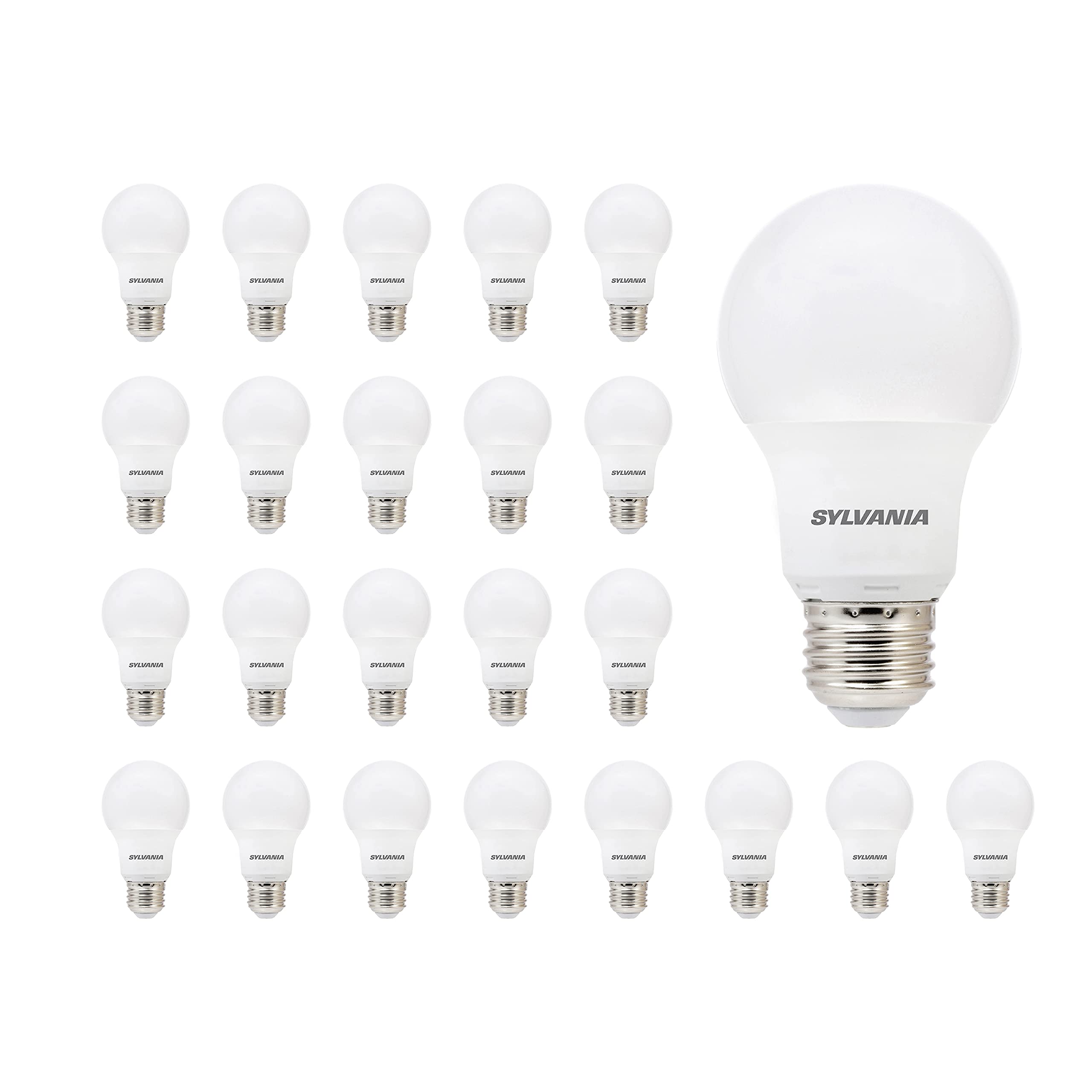 LEDVANCE SYLVANIA LED A19 Light Bulb, 60W Equivalent, 8.5W, 800 Lumens, Soft White, 24 Count, Model 74765