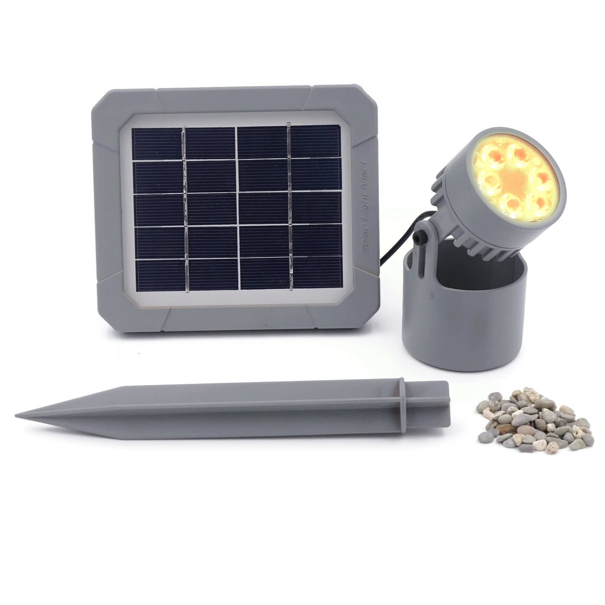 Mii-PWR Solar Pond Lights,Colamarine KOI Pool Fountain Lights IP68 Waterproof Warm White Underwater Submersible Amphibious Solar