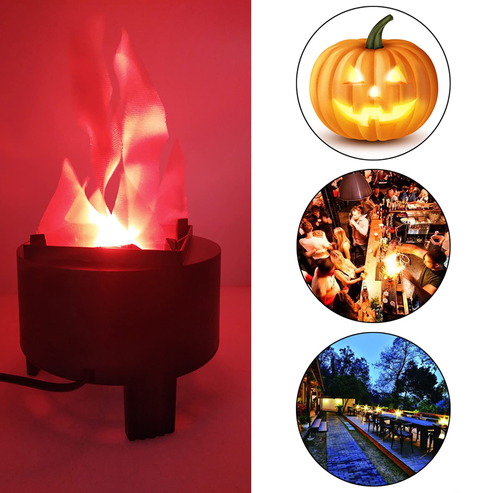 110V Electric Fire Flame Lamp Light Led Simulated Flame Effect Light Torch Light Stage Lamp Prop For Stage Performance, Bar, Nig