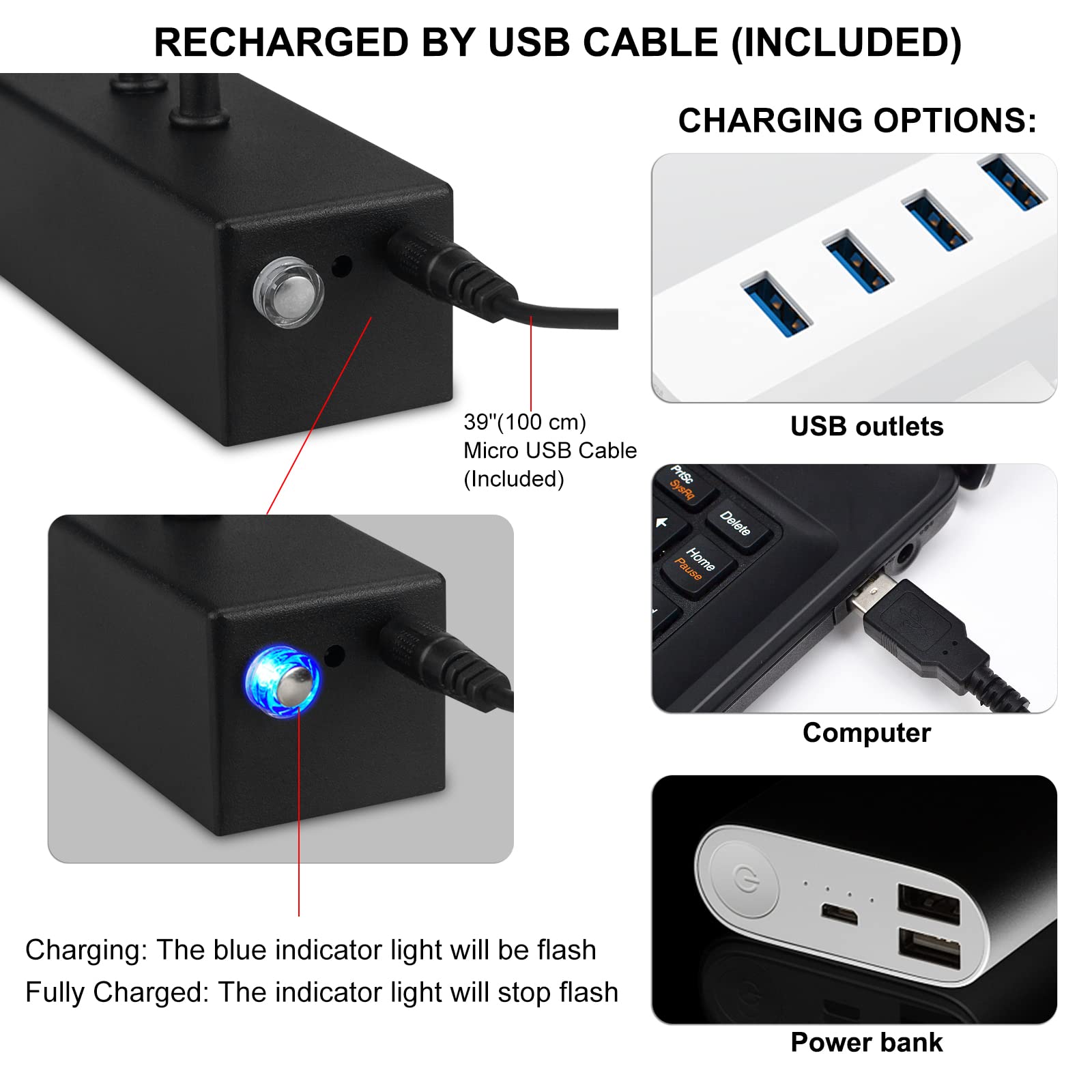 Raifoolly Picture Light, 16In Battery Operated Picture Lights For Paintings,Metal Remote Control Display Art Light With Timer An