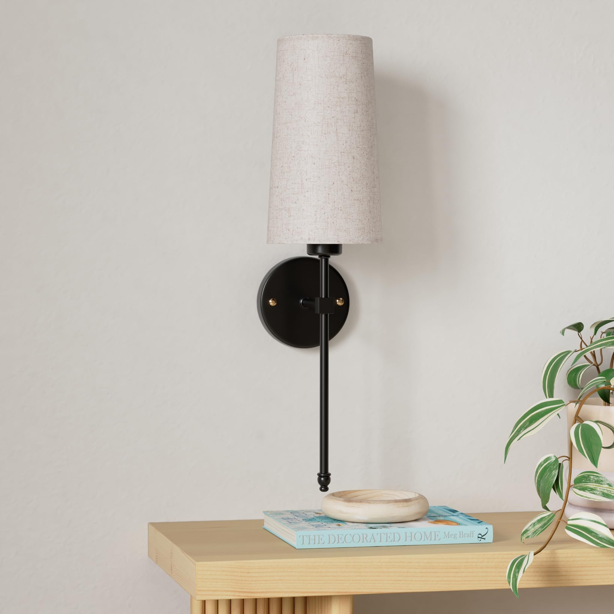 Battery Operated Wall Sconce Set Of Two With Remote Control, Indoor Not Hardwired Dimmable Battery Operated Wall Sconce Light Fi