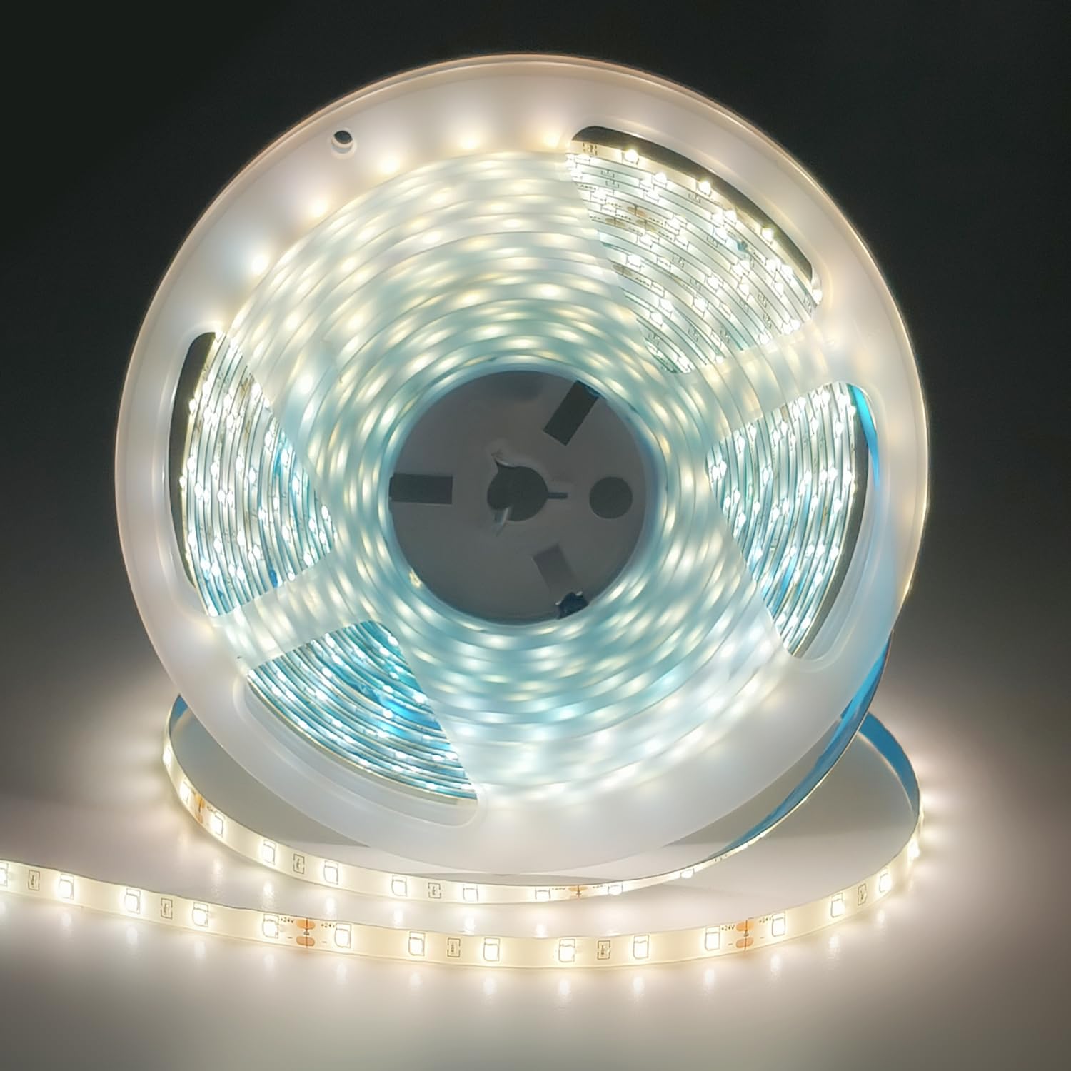 iNextStation 32.8ft/10M Warm White LED Strip Light, 24V 2835 SMD 600 LEDs Flexible Cuttable Waterproof LED Tape Light for Bedroo