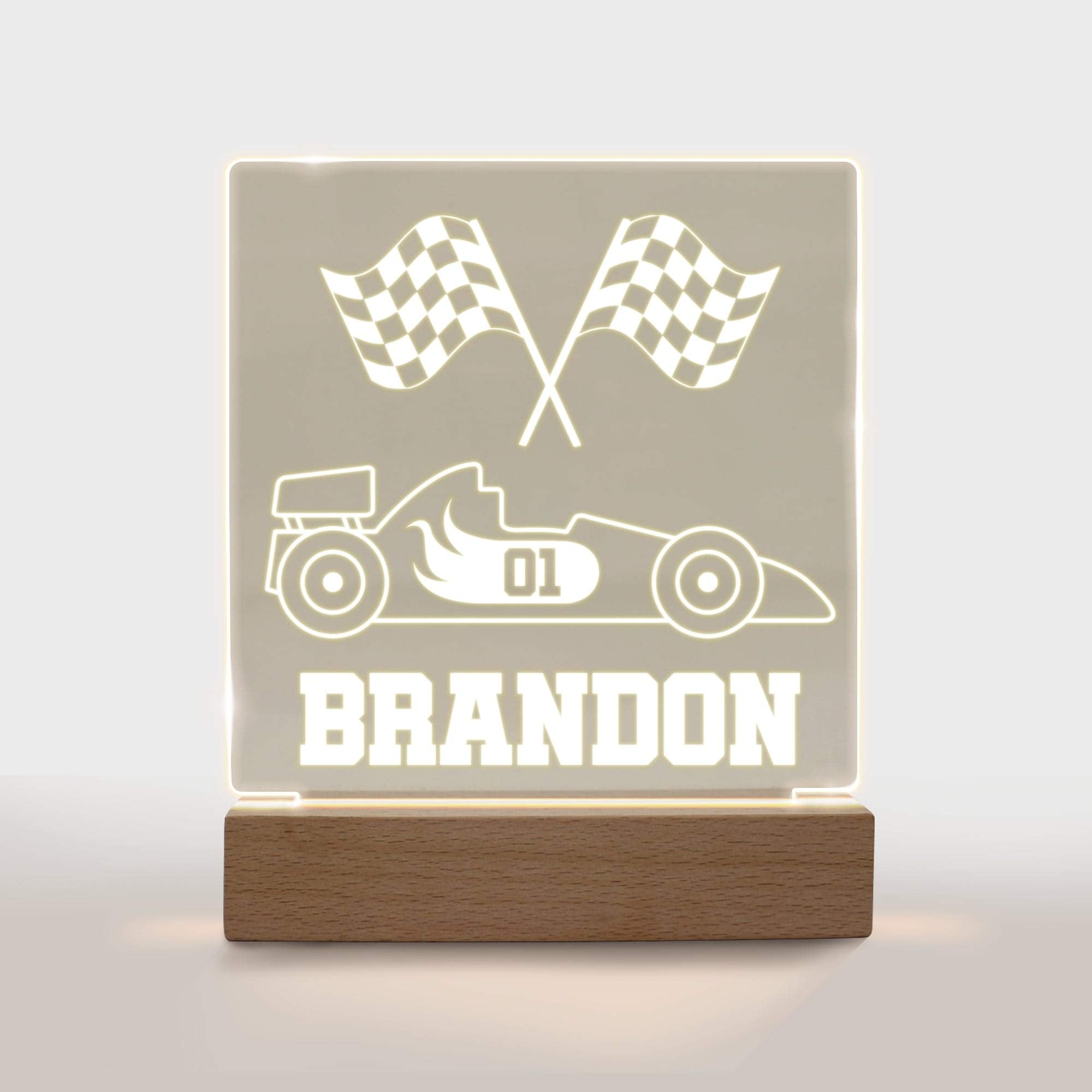 Personalized Night Light For Kids Girls Boys Customized Gifts For Baby Nursery Bedroom Decor Cars