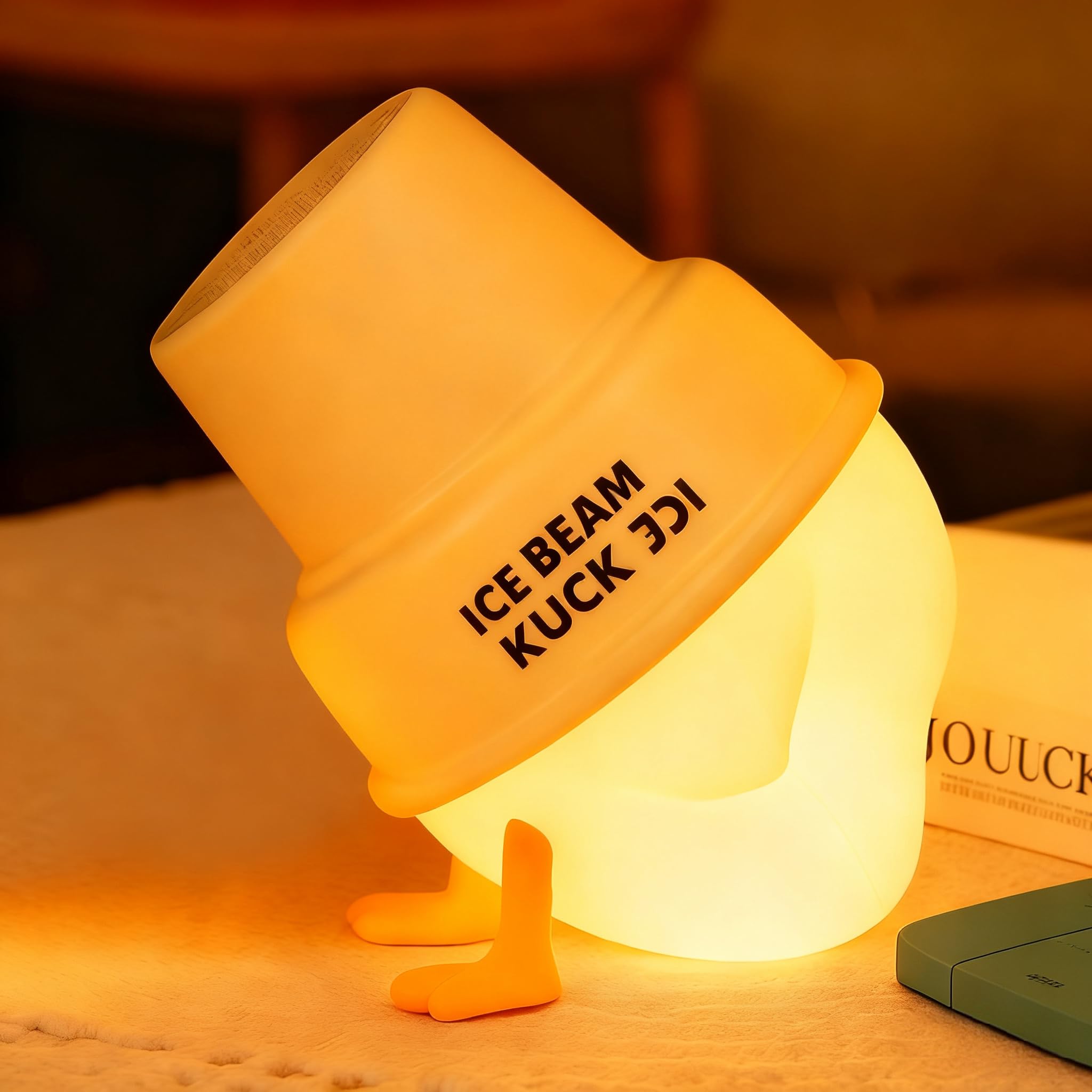 Tarinks Ice Cream Duck Night Light for Kids  Rechargeable Bedside Touch Lamp  Portable Dimmable Nightlight  Cute Lamp Gifts for Baby  Teens  For Mature Userss  Table Decor for Bedrooms  Office