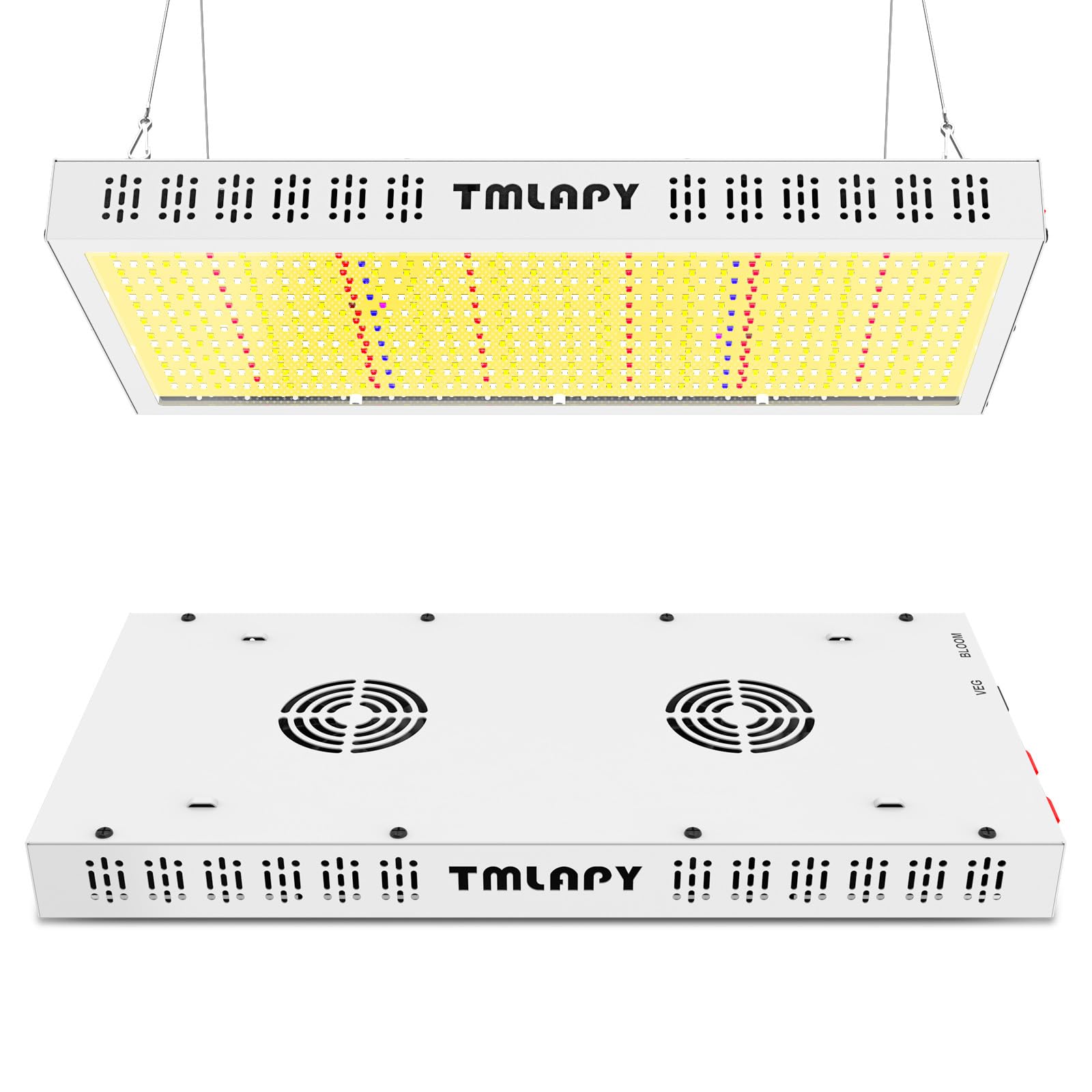 TMLAPY 200W LED Grow Light, Full Spectrum Indoor Plant Light, 2x3 Size, Aluminum, White, Model E2000
