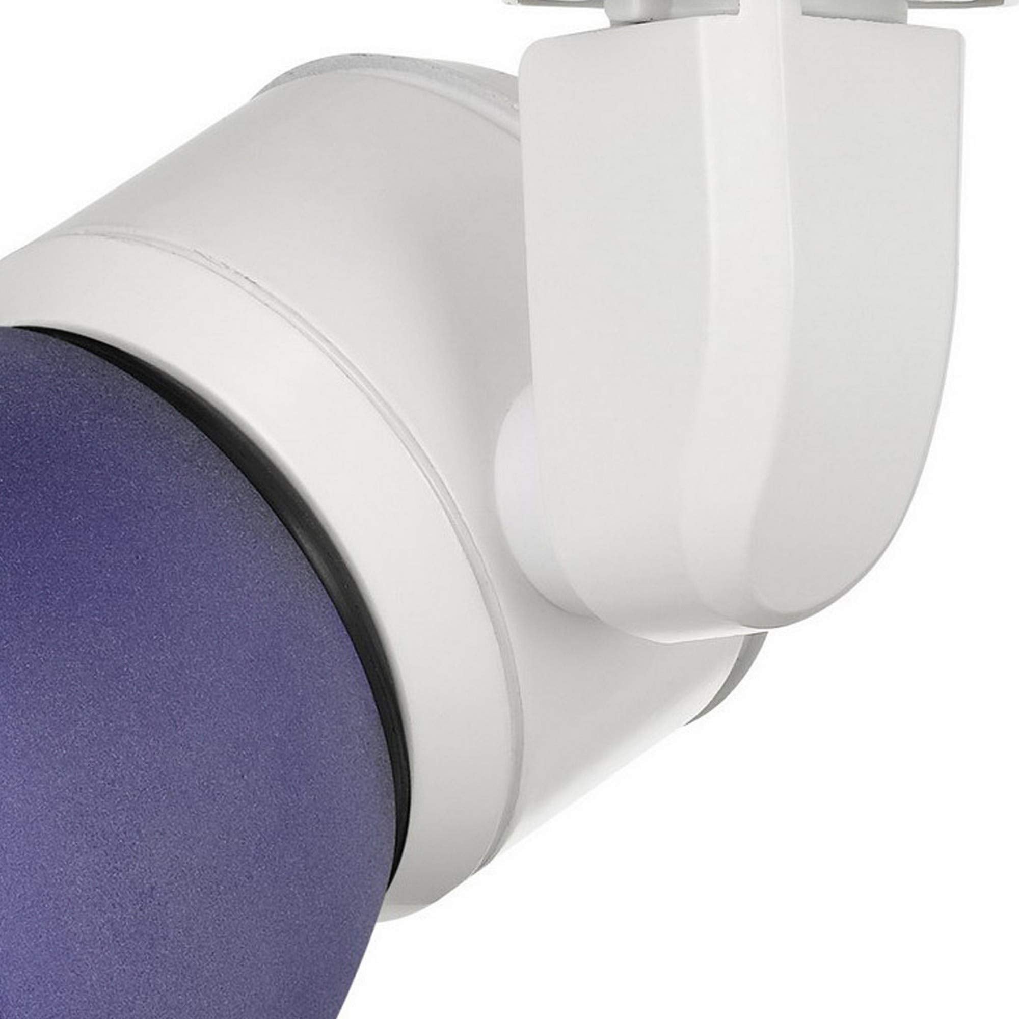 Benzara 10W LED Track Fixture, Metal & Polycarbonate, Model BM220628, White and Blue