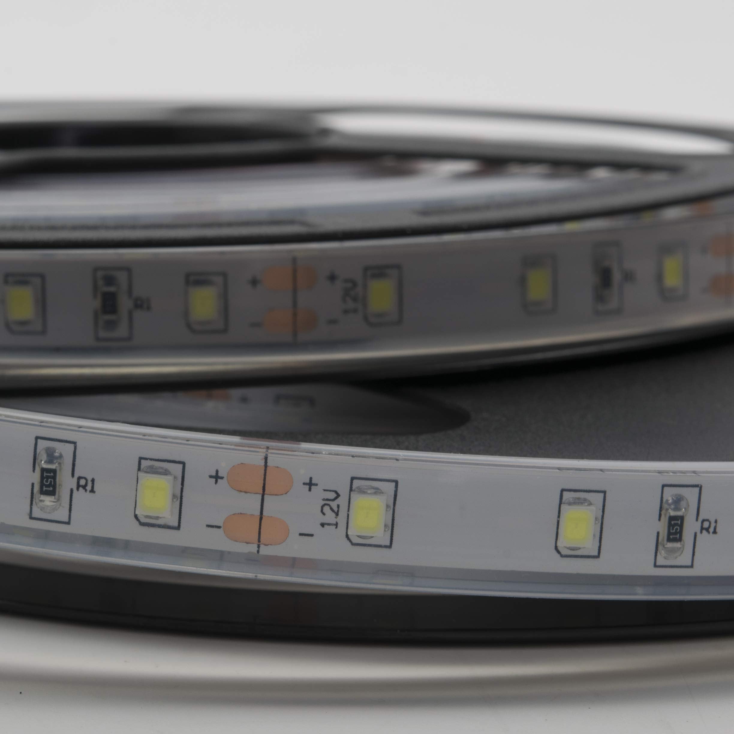 Recpro 20' Blue Led Strip Light W/White Backing | Ip68 Waterproof Rating | Boat (Marine) Led Strip Light | Automobile Led Strip Light | Motorcycle Led Strip Light | Indoor/Outdoor Led Strip Light