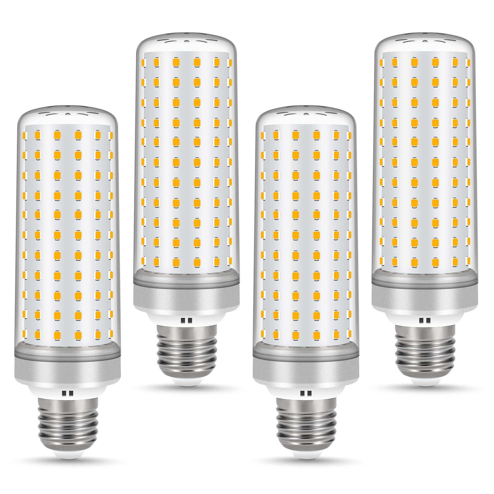 E26 Led Bulbs, 40W Led Light Bulbs Equivalent 400W, 3000K Sunset Color Warm Light, Not Dimmable, Ac 85-265V, E26 Light Bulbs (4 