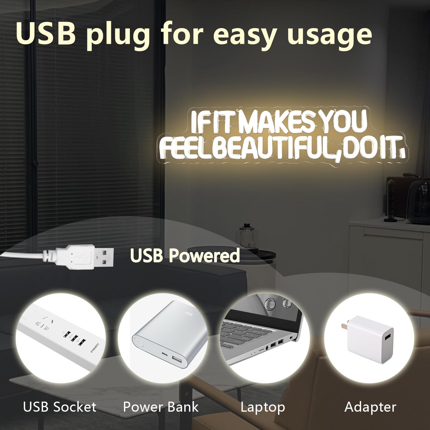 If It Make You Feel Beautiful Do It Neon Sign For Wall Decor Beauty Room Neon Led Sign Spa Salon Neon Light Up Sign For Beauty Salon Spa Studio Business Esthetician Shop Decoration Gift