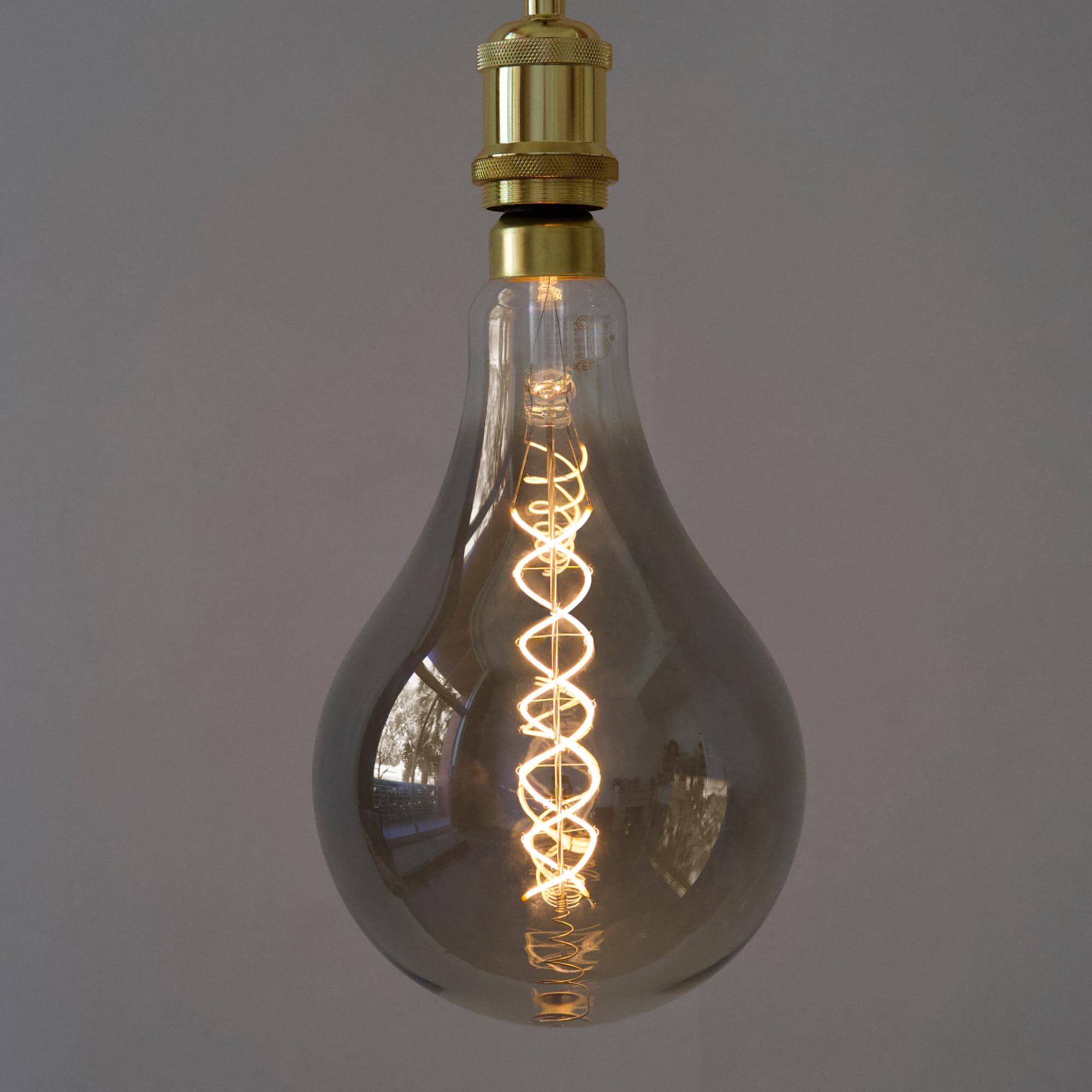 Oversized Edison LED Light Huge Bulb Vintage PS52(PS160) 7W Equivalent 40W - Dimmable 2200K Warm Glow 400 Lumens E26 Base - Larg