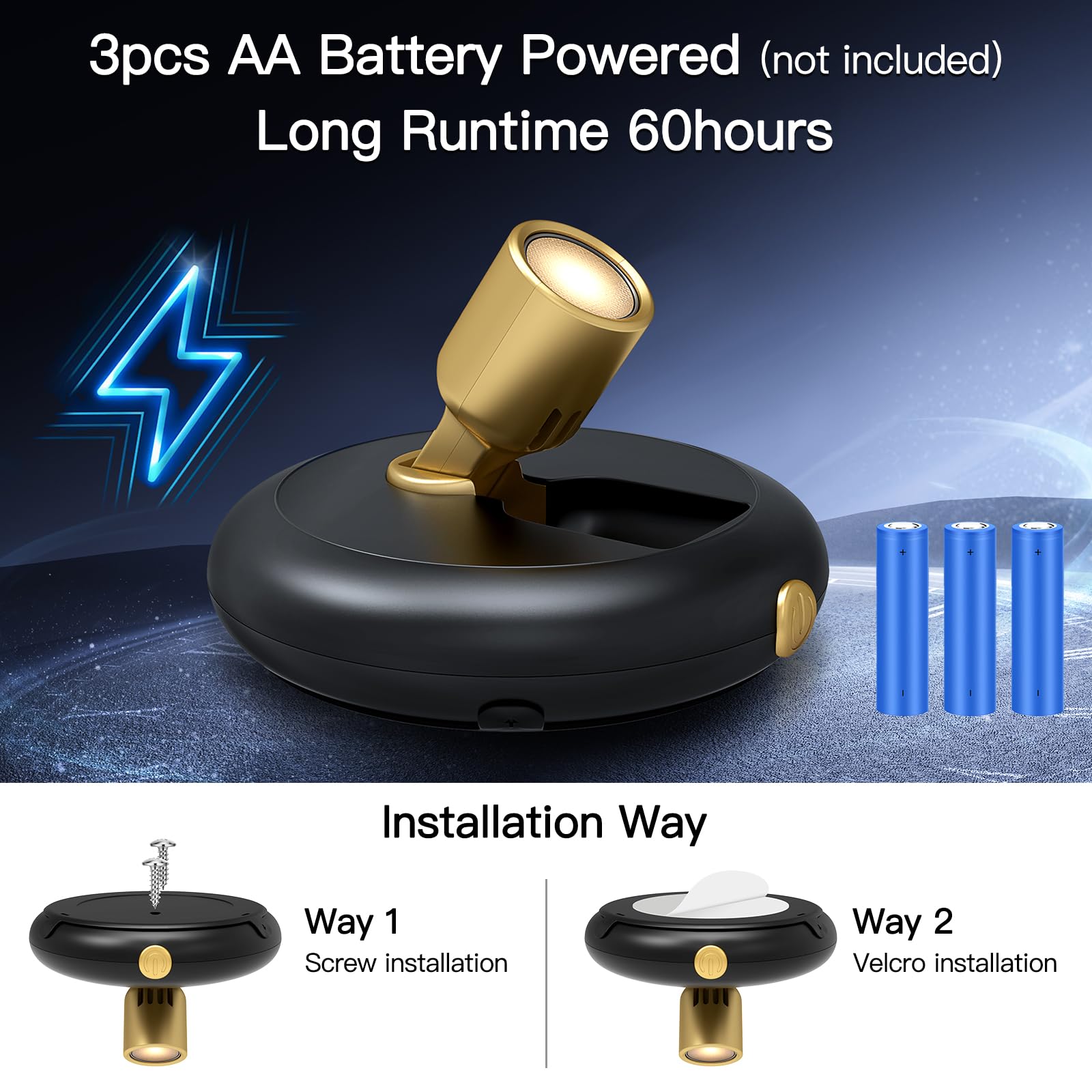 Indoor Plant Spotlight Battery Operated,Picture Light With Remote,Wall Painting Light,Wireless Uplight Dimmable Timer,Spot Light