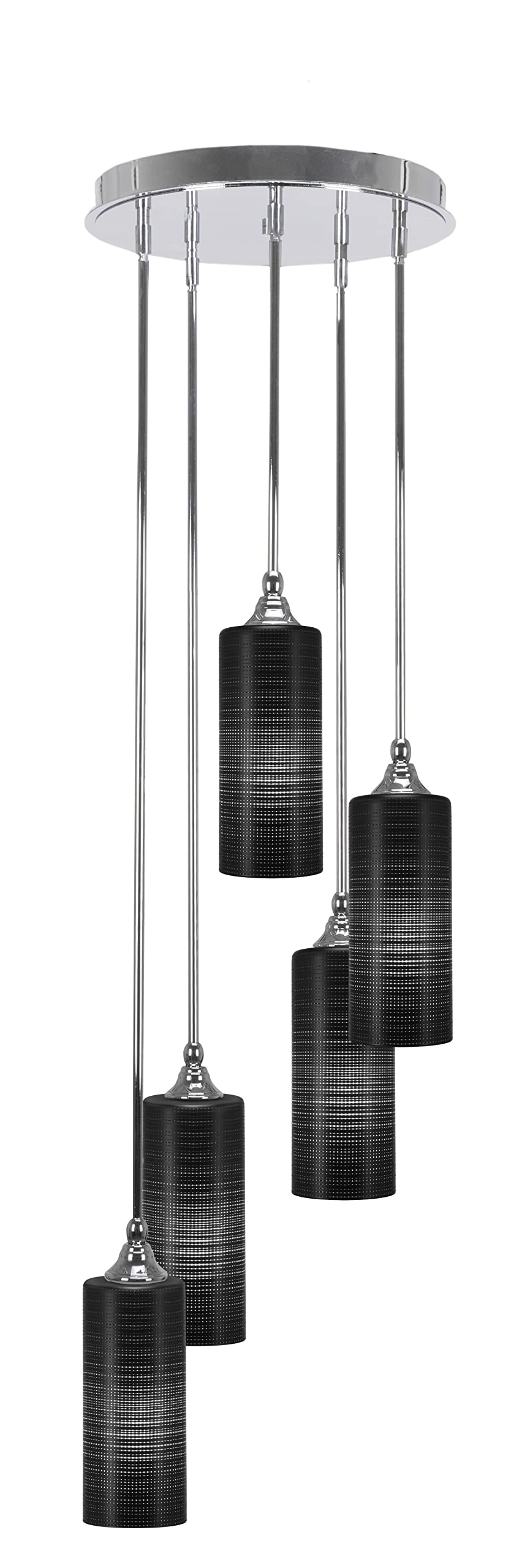 Empire 5 Light Cluster Pendalier in Chrome Finish (2145-CH-4099)