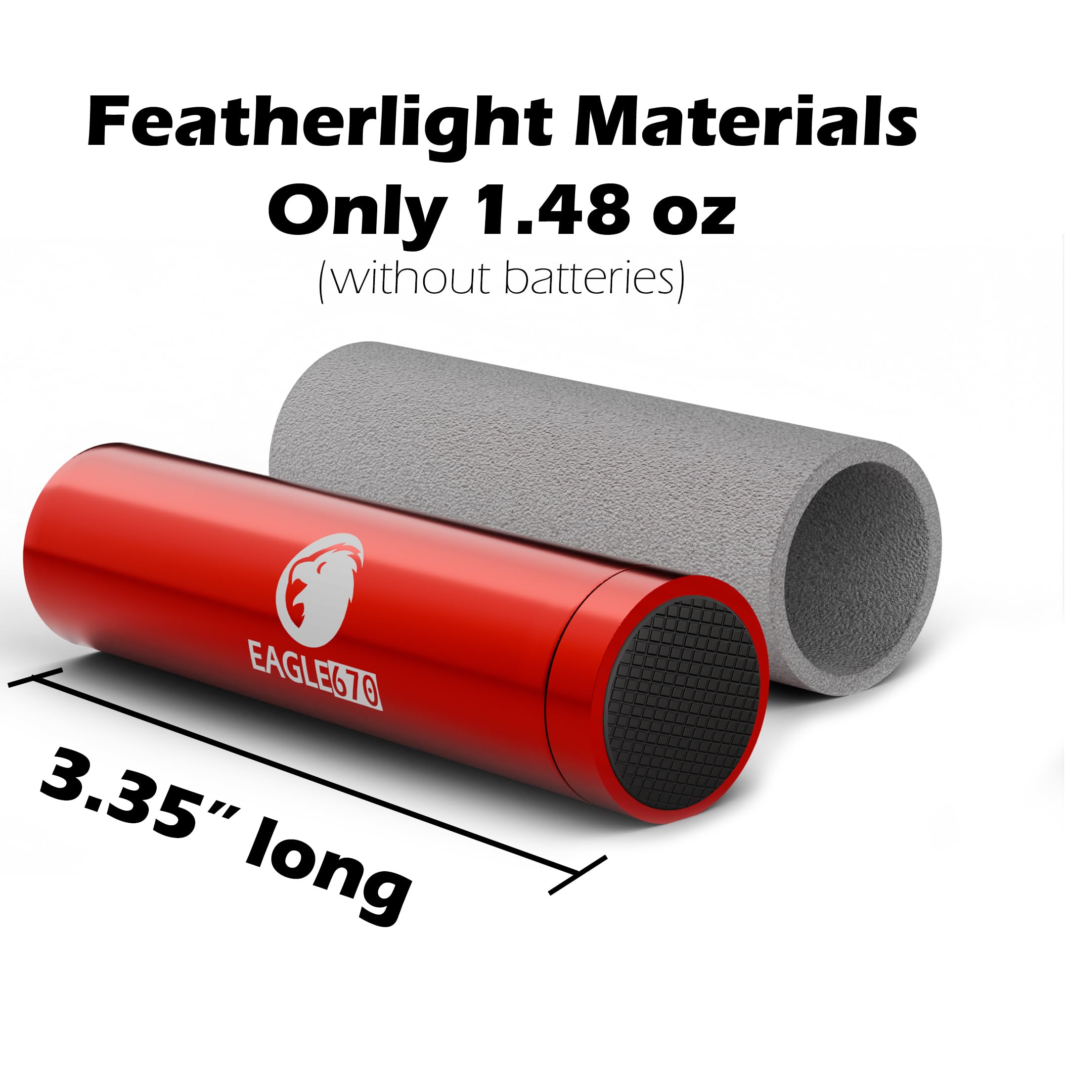 Eagle670 670 nm Deep Red LED Flashlight - 8mW/cm², Aluminum, Easy on Eyes, Model A670NMFLASH2