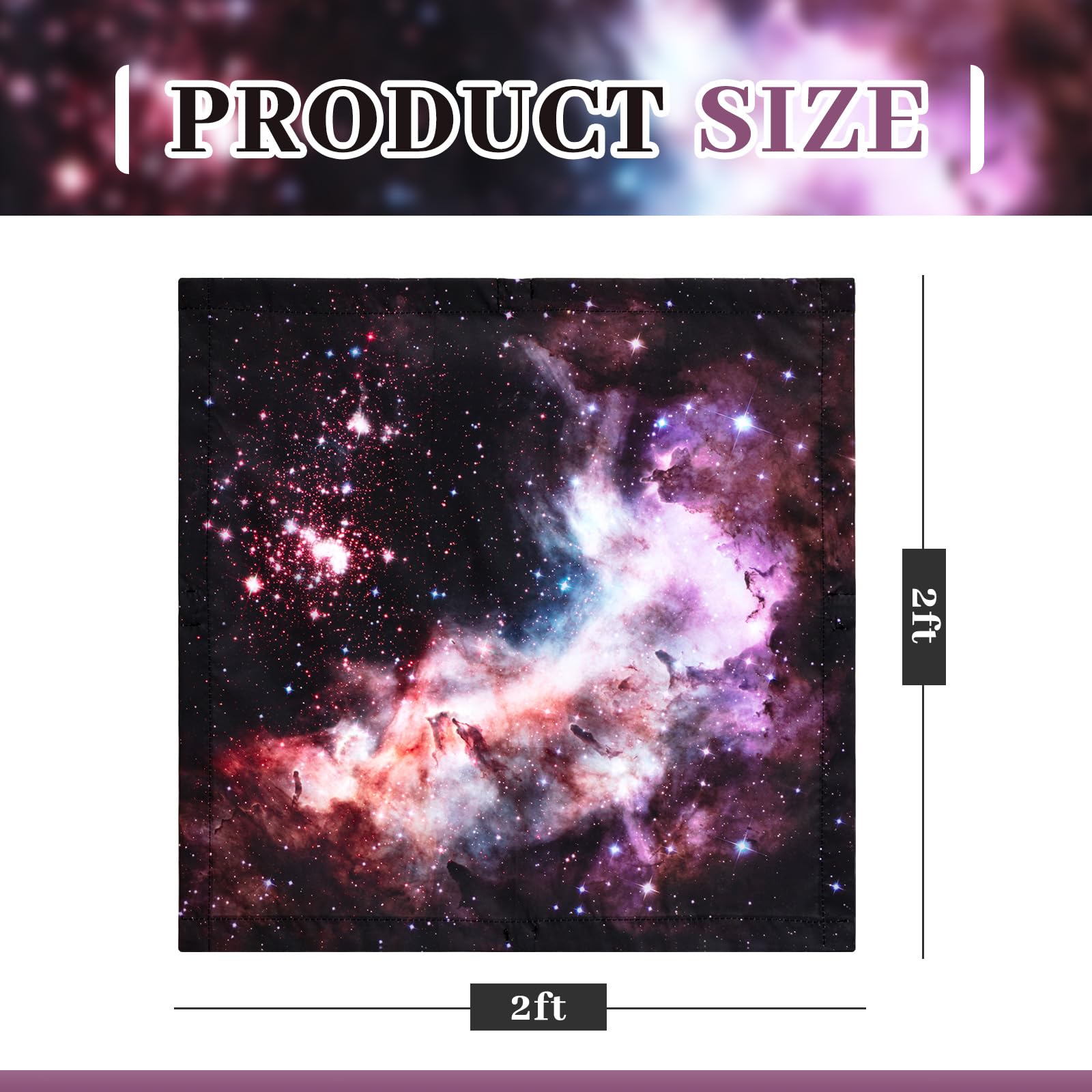 VIHOSE Fluorescent Light Covers - 4 Pcs, 2 x 2 Feet, Star Cluster, Magnetic Light Filters for Office/Classroom/Home