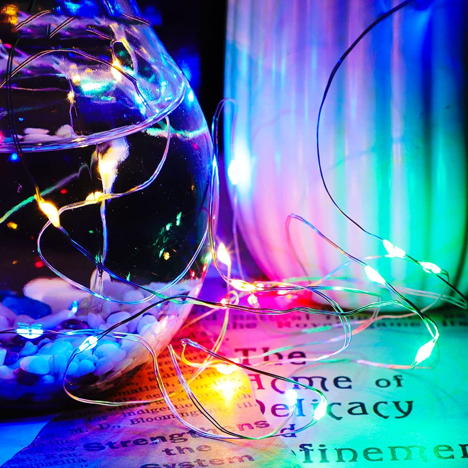 Yiaht 30 LED Fairy Lights String Lights 10ft Waterproof Multicolor Battery Operated Model 1630