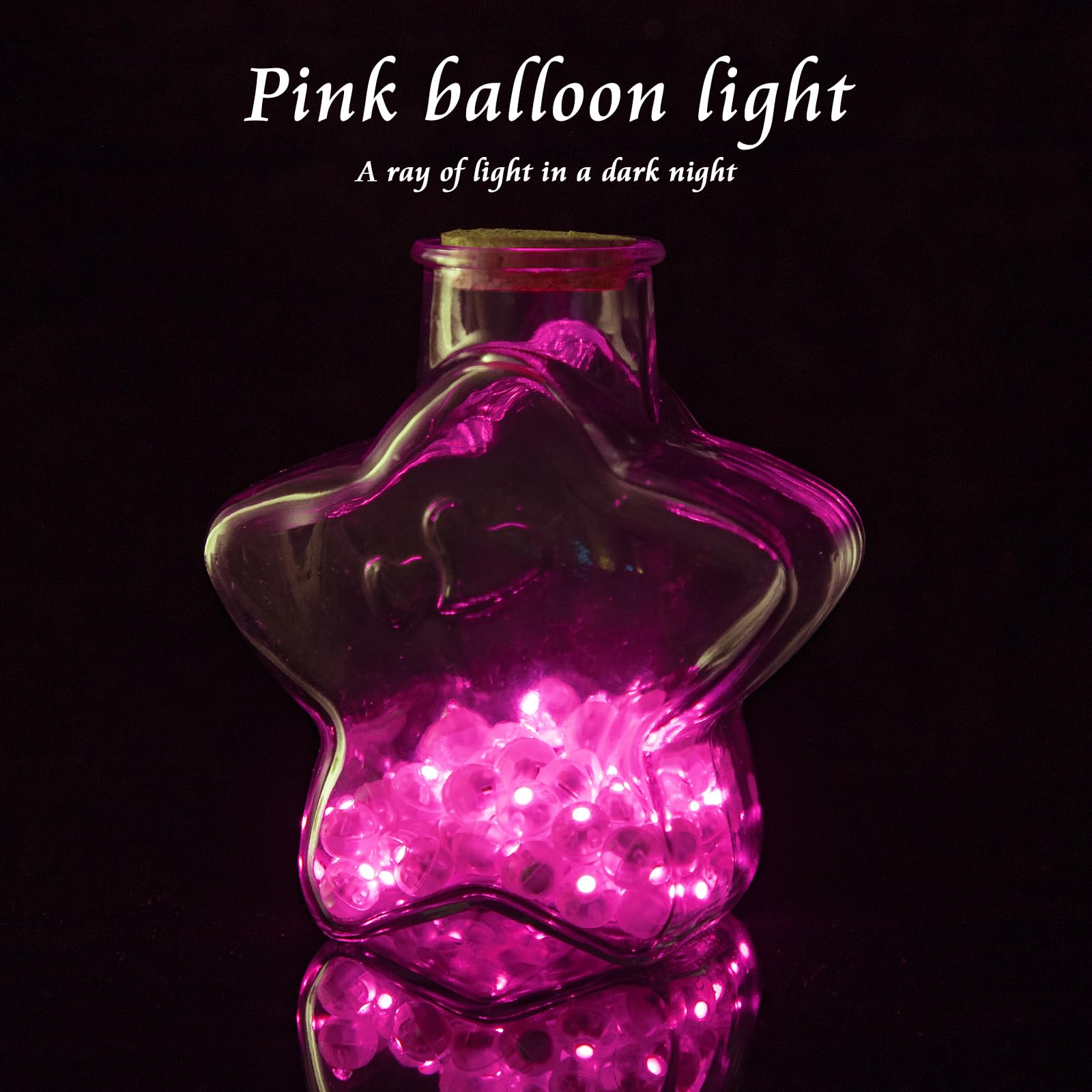 Chzk 100Pcs Balloon Lights Mini Led Lights Round Long Standby Time Multicolor Ball Light Paper Lantern Balloons Lights For Birthday Party Christmas Halloween Decoration (Pink, 100 Pcs With Hook)