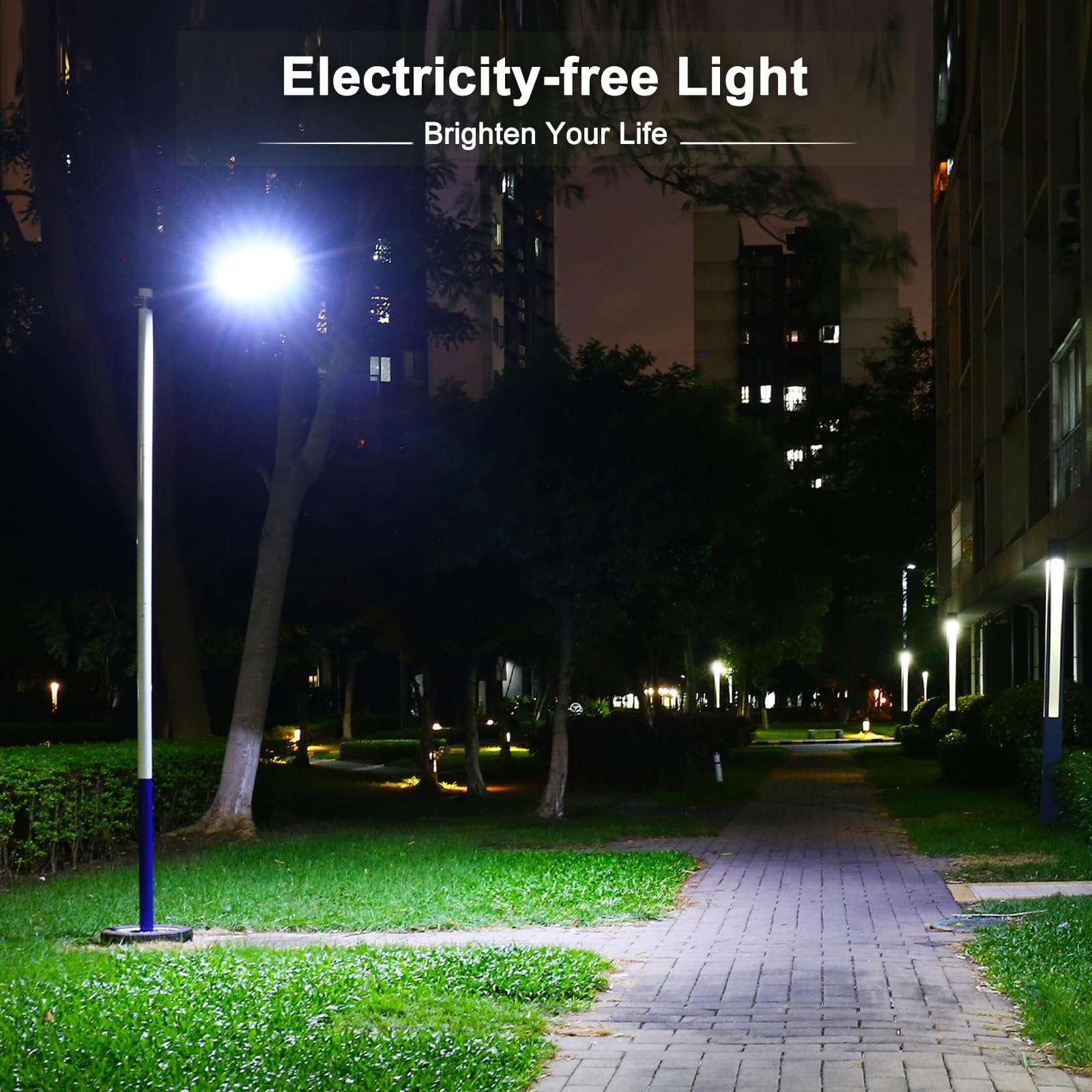 KingHe Solar Street Lights Outdoor: Dusk to Dawn Solar Parking Lot Lights with 3 Modes Motion Sensor Remote Control, 6000K 276 L