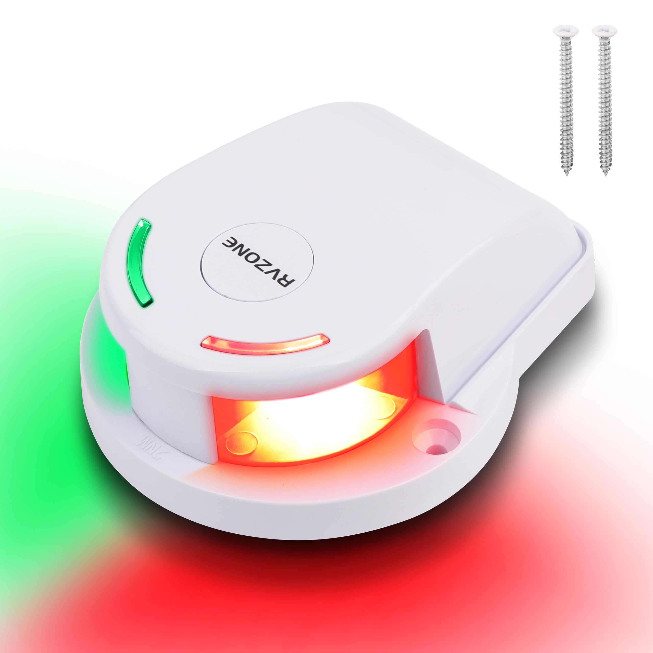 Rvzone Navigation Lights For Boats, Led Ip67 Waterproof For Bow, Ideal For Pontoon, Yacht, Power And Small Boats (White)