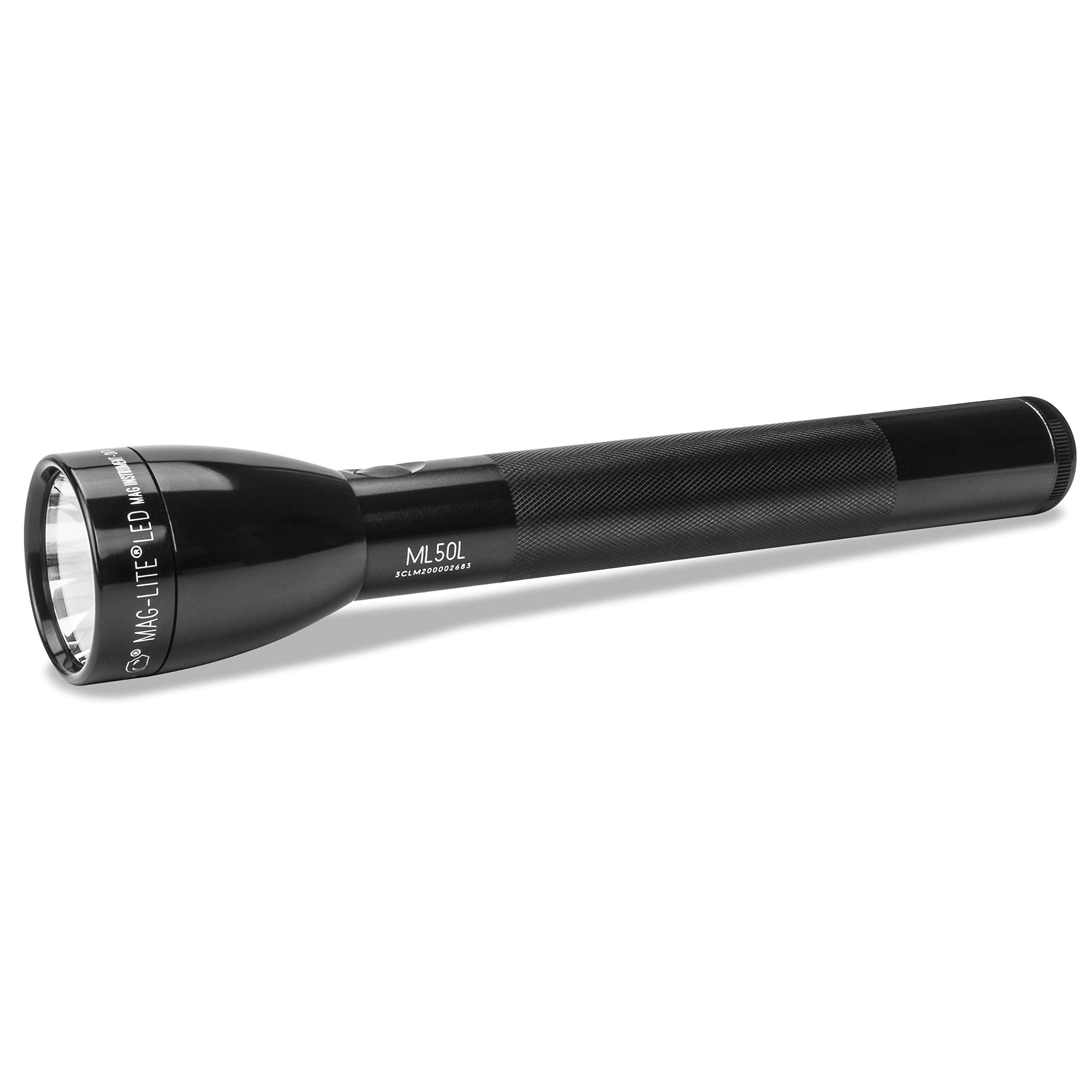 MagLite ML50L LED Flashlight - 3-Cell C, Black, Blister Pack, Model ML50L-S3016, Other Material