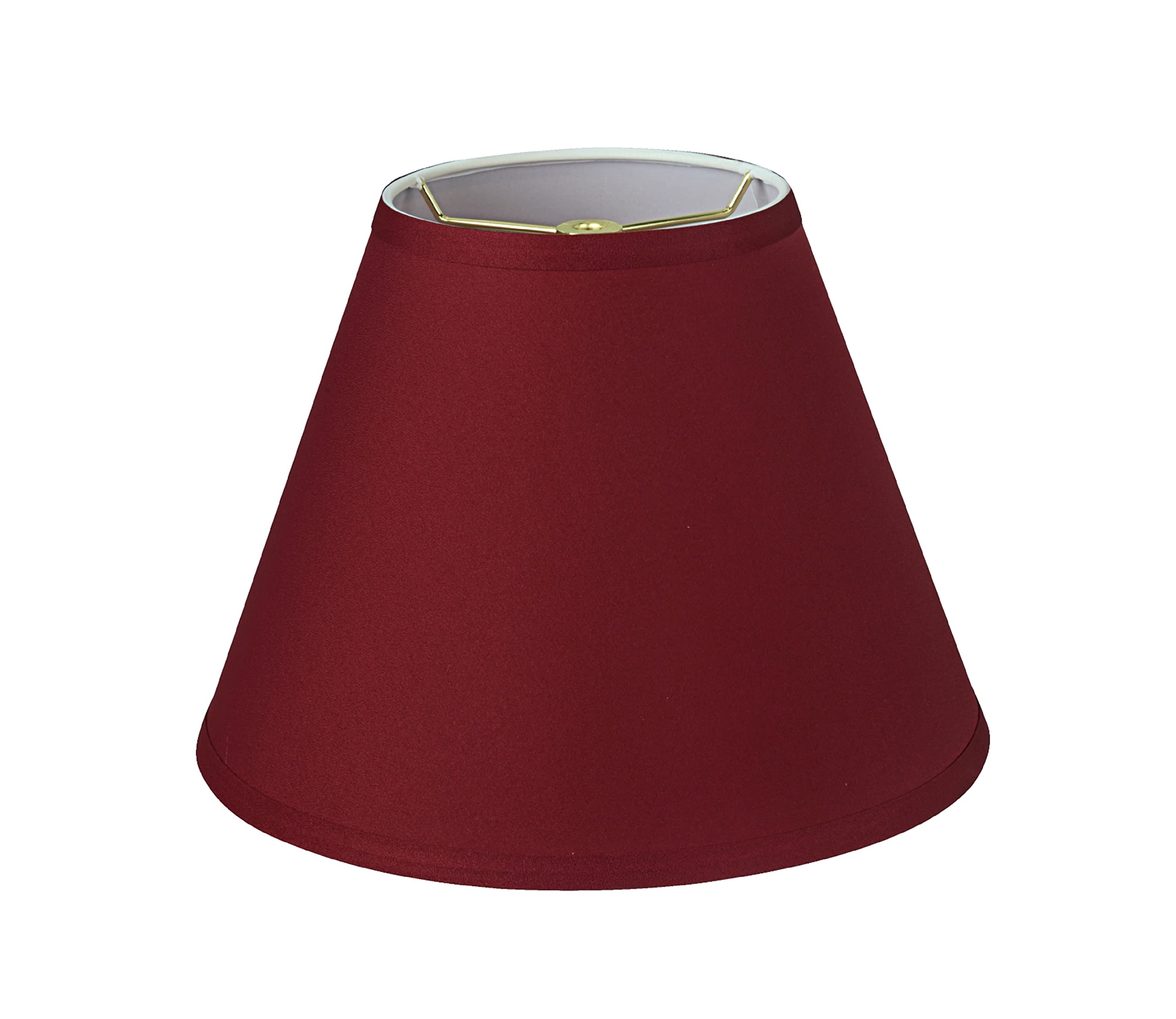 Aspen Creative 32632A Transitional Empire Shape Spider Construction Lamp Shade, Blood Red, 6" Top X 12" Bottom X 9" Slant Height