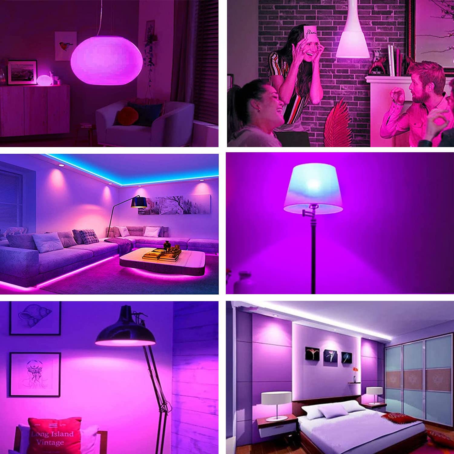 Gohdlamp Led Black Light Bulbs A19-12W For Halloween Decor & Glow-In-The-Dark Fun - Uva 395-400Nm - 3 Pack