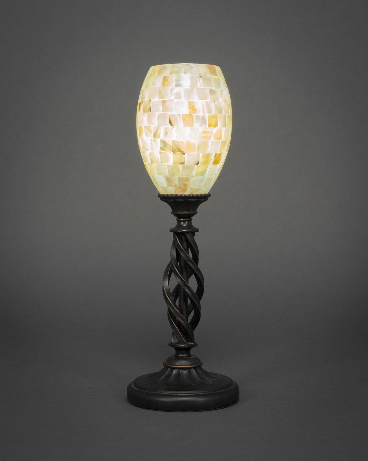 Toltec Lighting Elegante 1 Light Table Lamp in Dark Granite (61-DG-406)