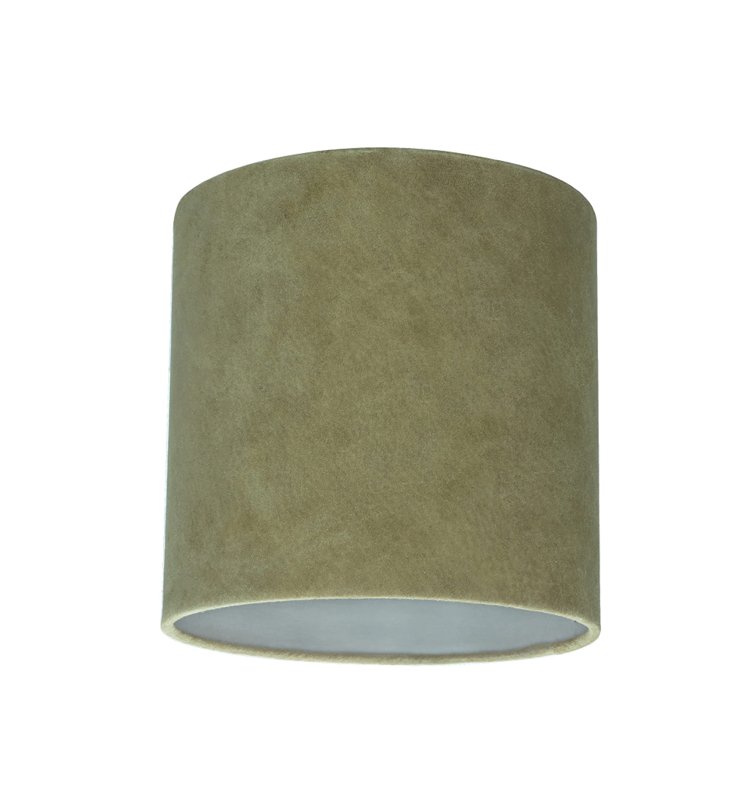 Aspen Creative Drum Lamp Shade 31060 Dark Khaki 8in x 8in x 8in Spider Construction