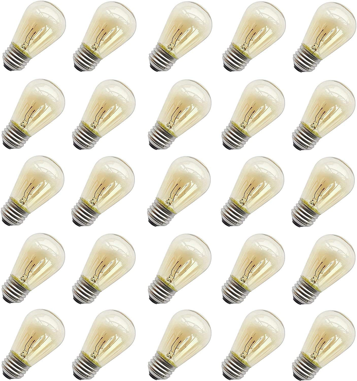 Rolay 11W Outdoor String Light Bulbs, S14 Incandescent Replacement Bulbs For Outdoor Patio String Lights With E26 Base, Pack Of 