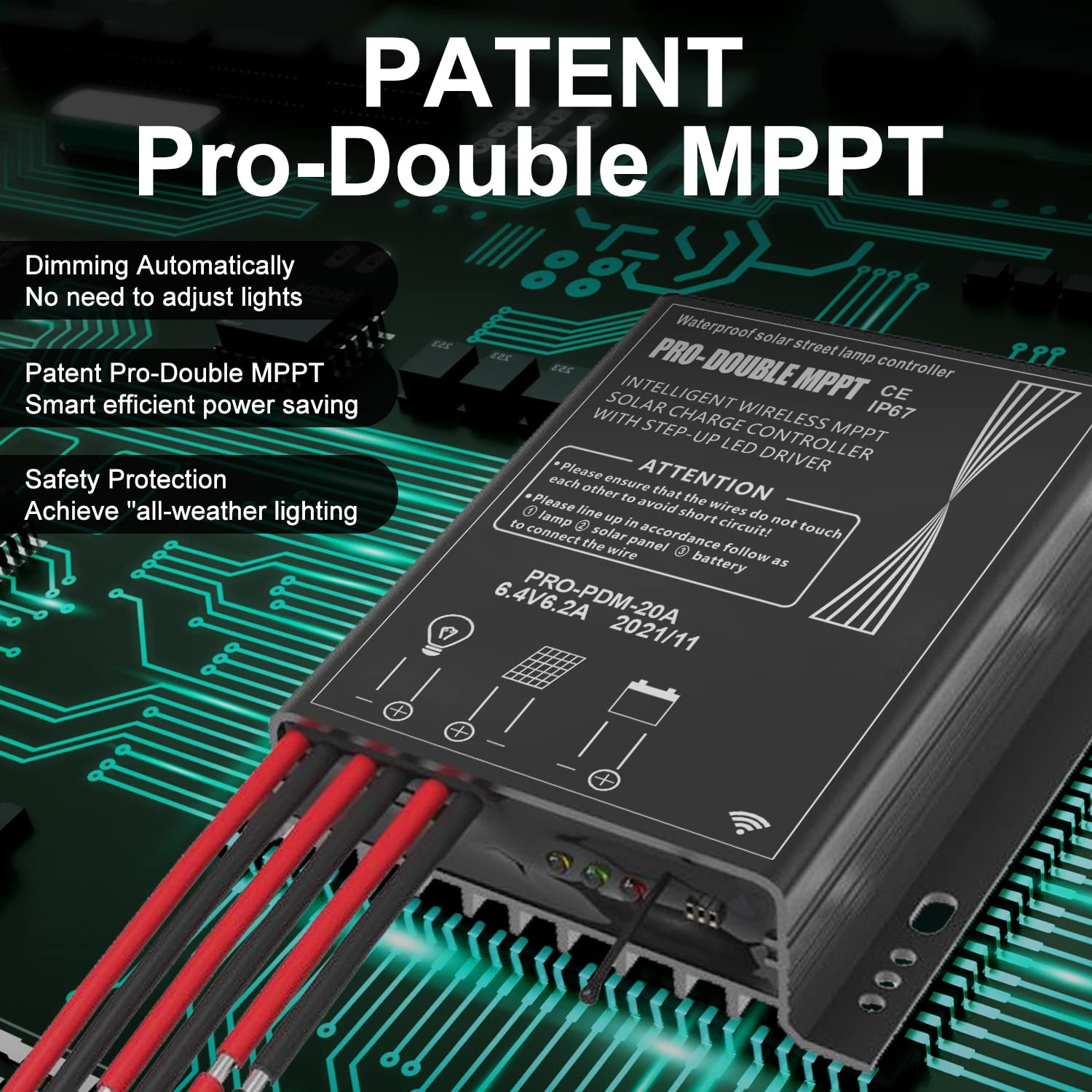 Gebosun 2-Pack 100W Led Solar Flood Light, Remote Controlled, Dusk To Dawn, 13,000Lumen, 6000K, Ip67 Waterproof, Wall-Mounted &