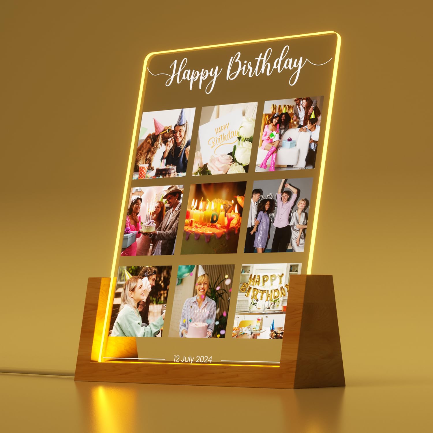 Ecavboc Personalized Photo Gifts Unique for Women & Men, Personalized Birthday Gifts Picture Frames with Photos, Custom Photo Fr