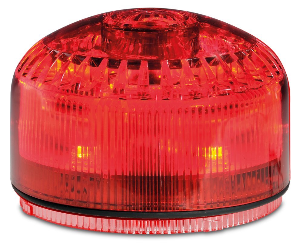 Federal Signal Slm500R Streamline Modular Low Profile Combination Led/Sounder, Red, Required Base Sold Separately, Polycarbonate