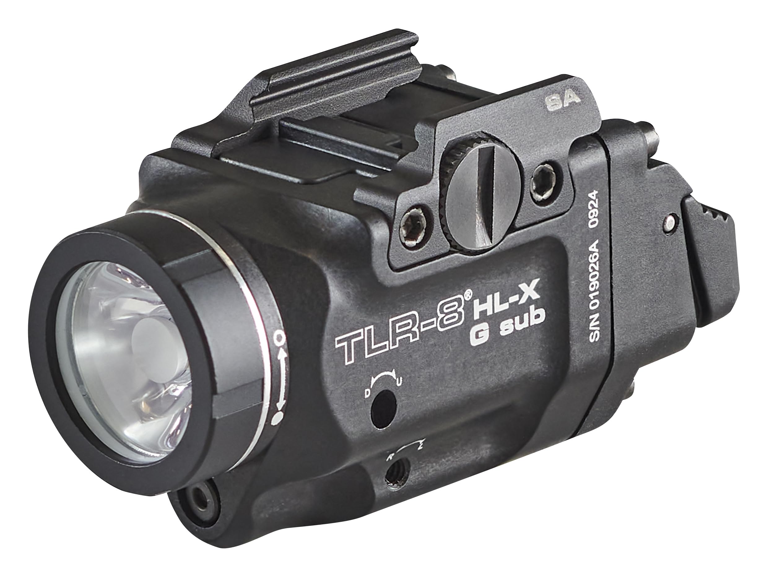 Streamlight 69479 TLR-8 HL-X G sub USB 1000-Lumen Weapon Rail-Mounted Rechargeable Tactical Flashlight with Integrated Green Aim