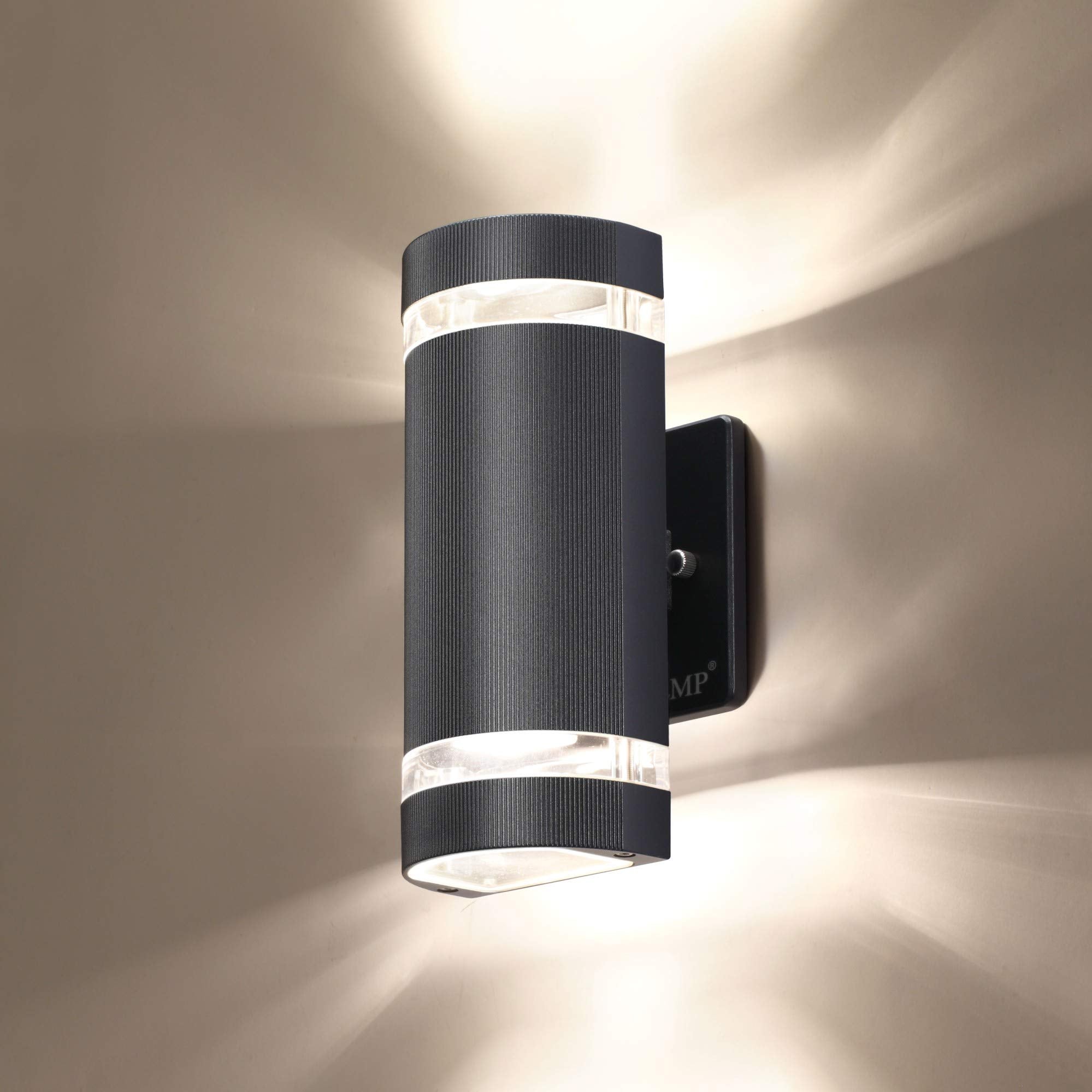 Led Semi Cylinder Up And Down Lights Outdoor Wall Light,Body In Aluminum Waterproof Outdoor Wall Lamps,3000K 5W With Certificate