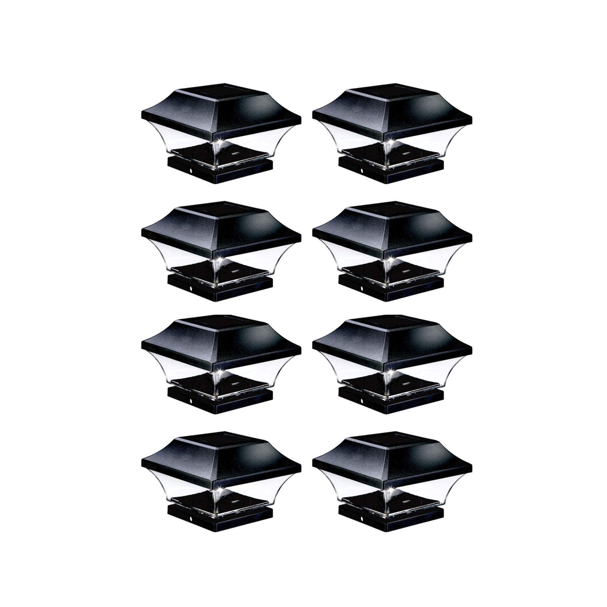 Noma Solar Post Lights | Waterproof Outdoor Cap Lights For 4 X 4 Wooden, Deck, Patio, Garden, Decor Or Fence | Warm White Led Li