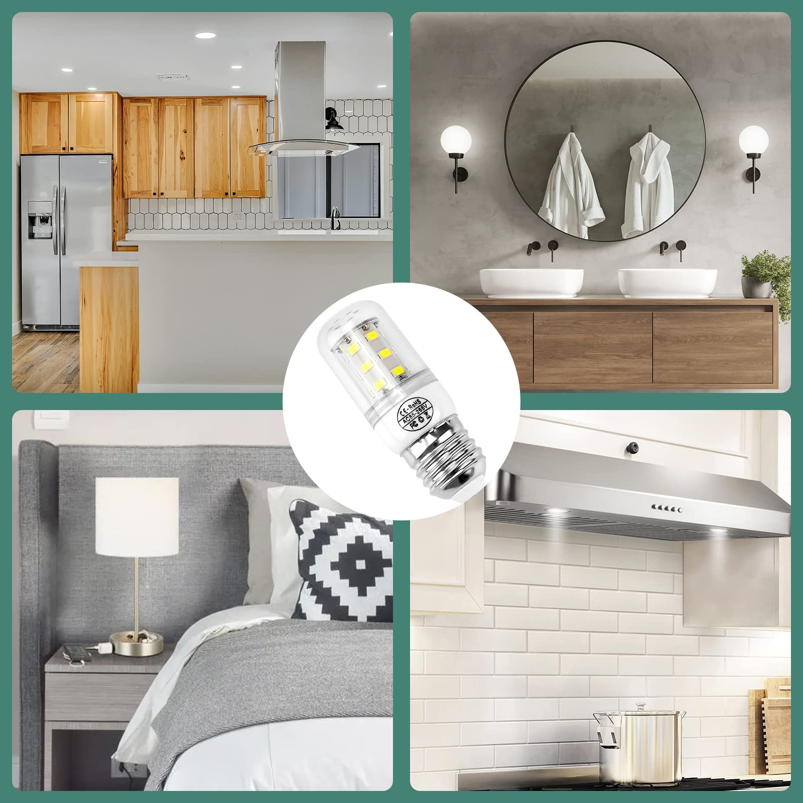 Updated 5304511738 Light Bulb Refrigerator Kei D34L Bulb,Led Refrigerator Light Bulb 3.5W Compatible With Frig.Idaire Refrigerat