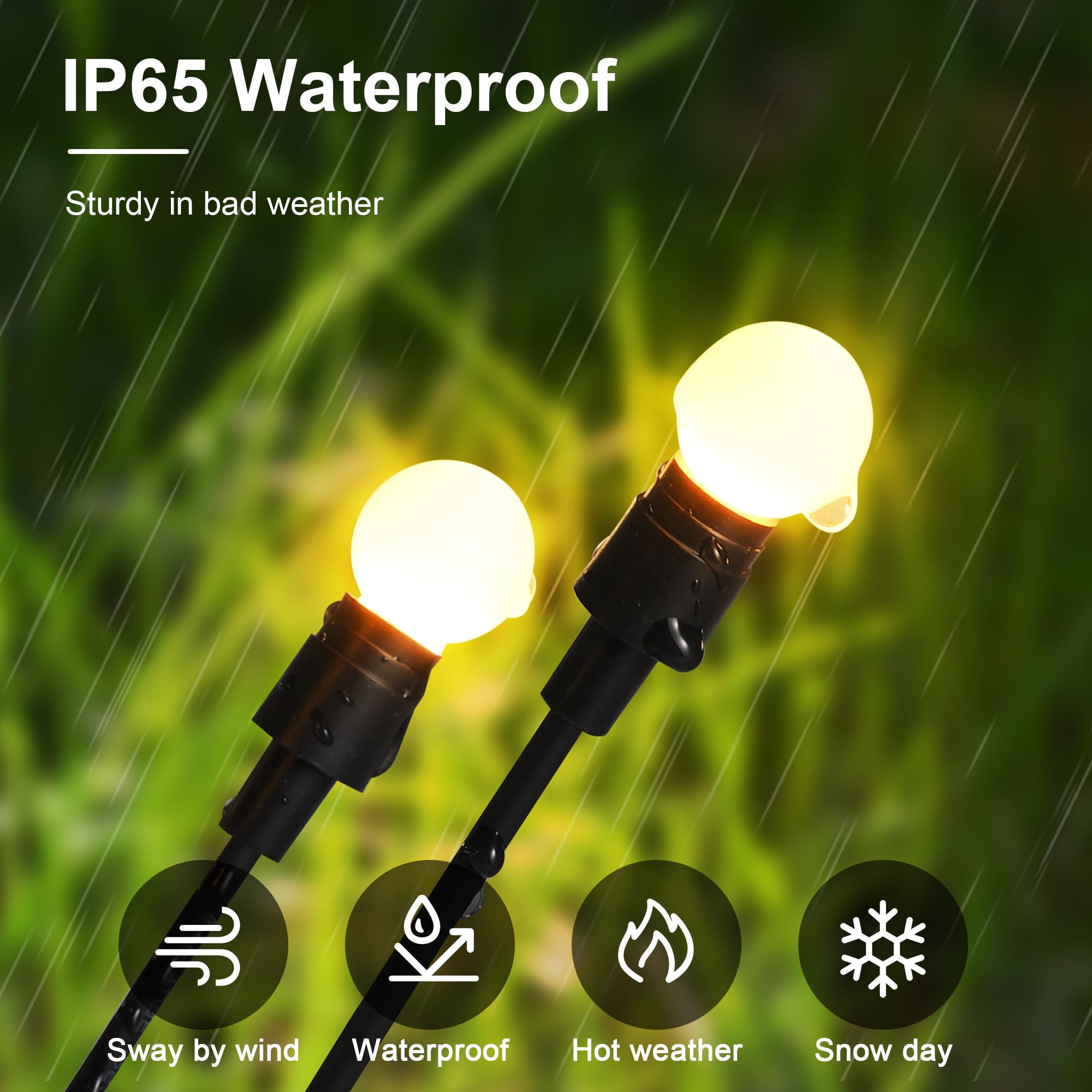 Suncket Solar Lights Outdoor Decoration, Waterproof Xmas Outdoor Lights Decor For Yard, Patio, Garden, And Front Porch, 80 Leds