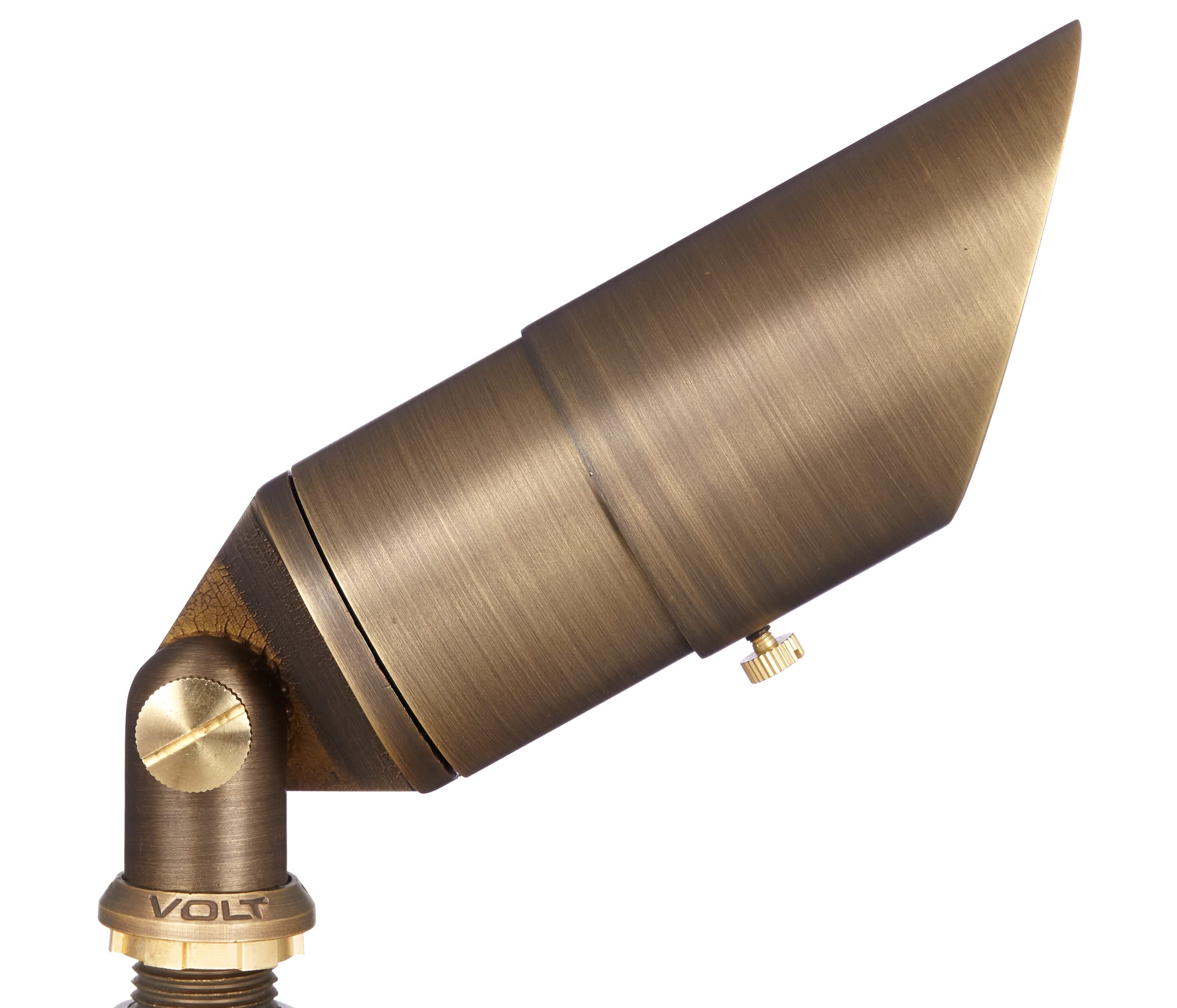 Volt Top Dog Scotty 12V Cast Brass Outdoor Spotlight (Bronze) With 5W 2700K Warm White 400 Lumen Mr16 Led Bulb For Low Voltage L