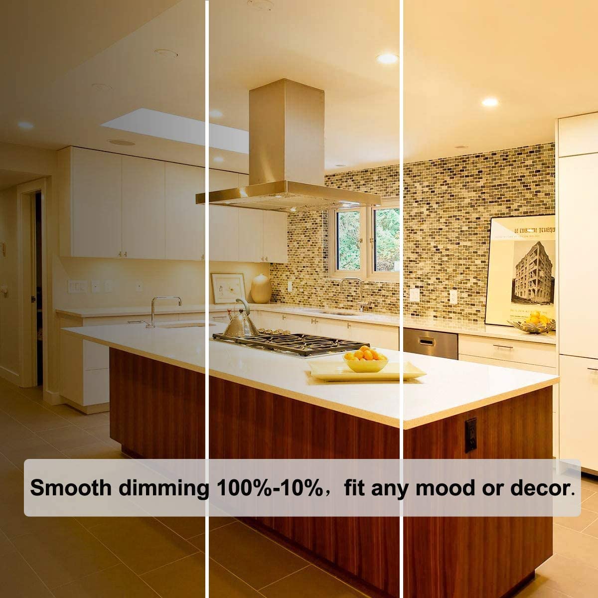 Vinaco Par30 Short Neck, 6Pcs Par30 75W 120V Light Bulbs, Dimmable. Premium Quality For Long Lasting Life, E26 Base, 3000K Warm