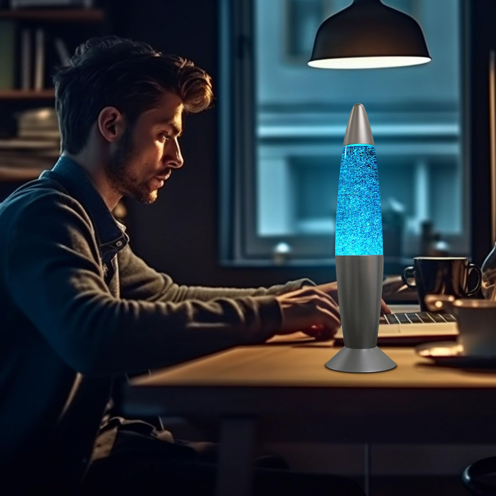 Vanful Glitter Color Changing Motion Lamp Perfect Christmas Thanksgiving Day Present for Adults and Kids LED Glitter Lamps with