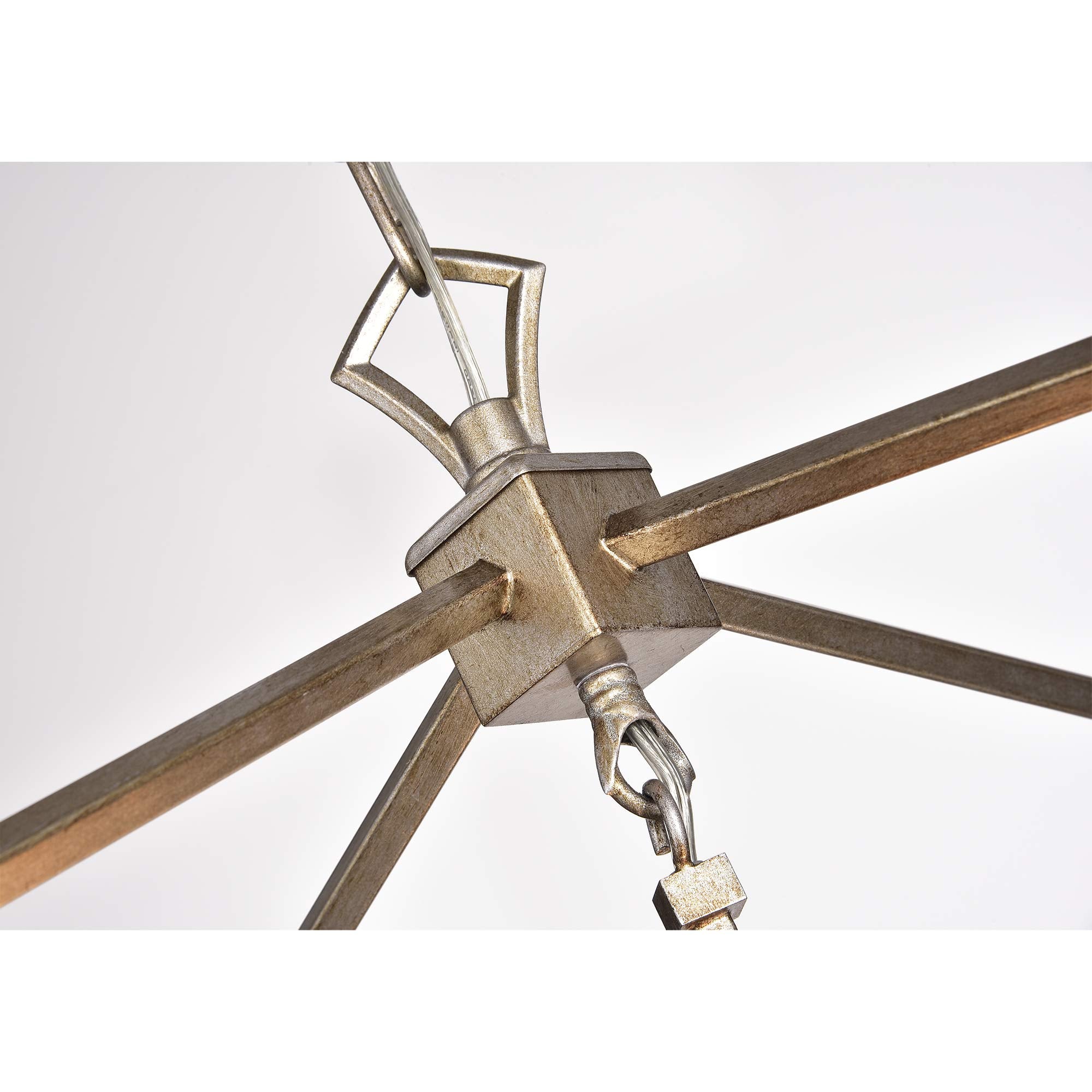 Warehouse of Tiffany IMP21/4LB Carpena Brown Metal 4-Light Chandelier, 17.13'' L x 17.13'' W x 56.5'' H