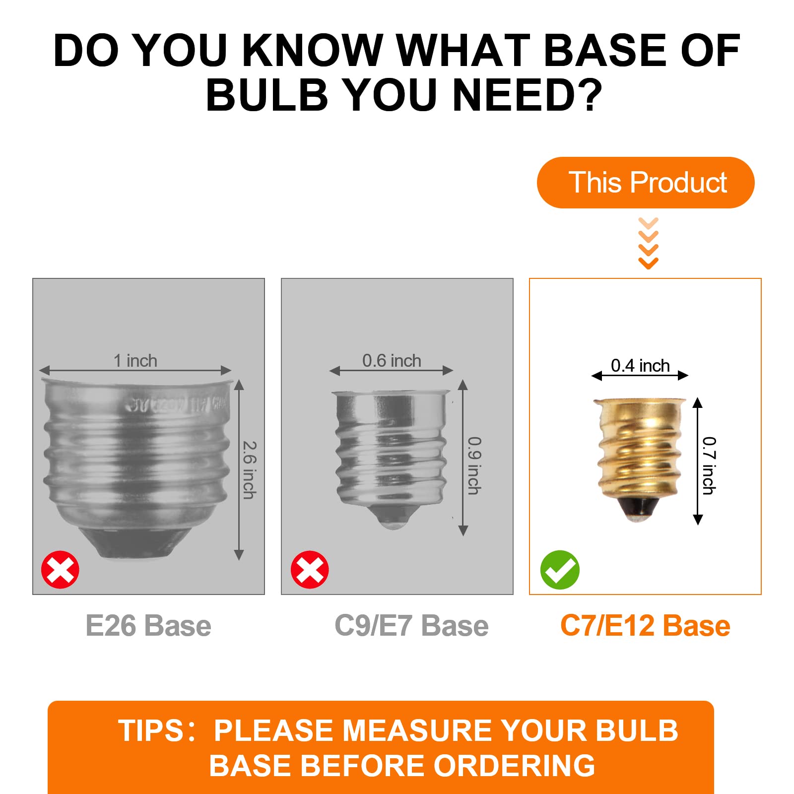 rincentd G40 5W Clear Globe Light Bulbs, Dimmable E12 Candelabra Base, 120V, 25 Pack for Indoor/Outdoor Patio Decor