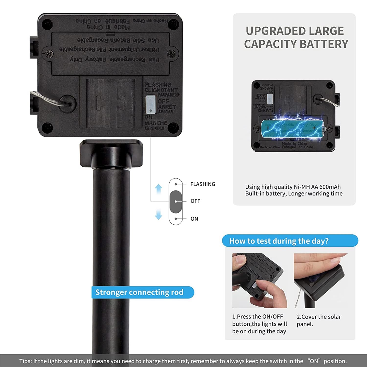 Dynaming 2 Pack 26'' Solar Spiral Trees With Warm White Lights, Light Up Xmas Metal Pathway Markers, Gift For Mom, Auto On/Off &