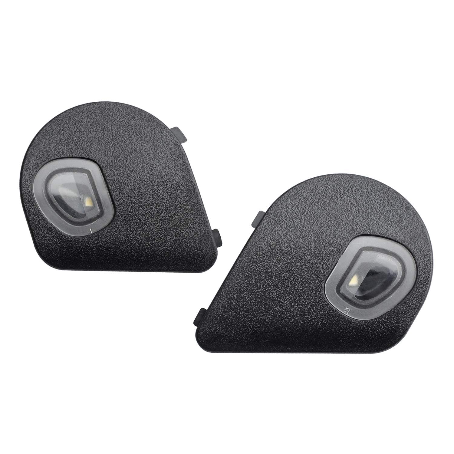 Hercoo Led Puddle Lights Left And Right Side Mirror White Lamps Smoked Lens Compatible With 2010-2018 Dodge Ram 1500 2500 3500, 